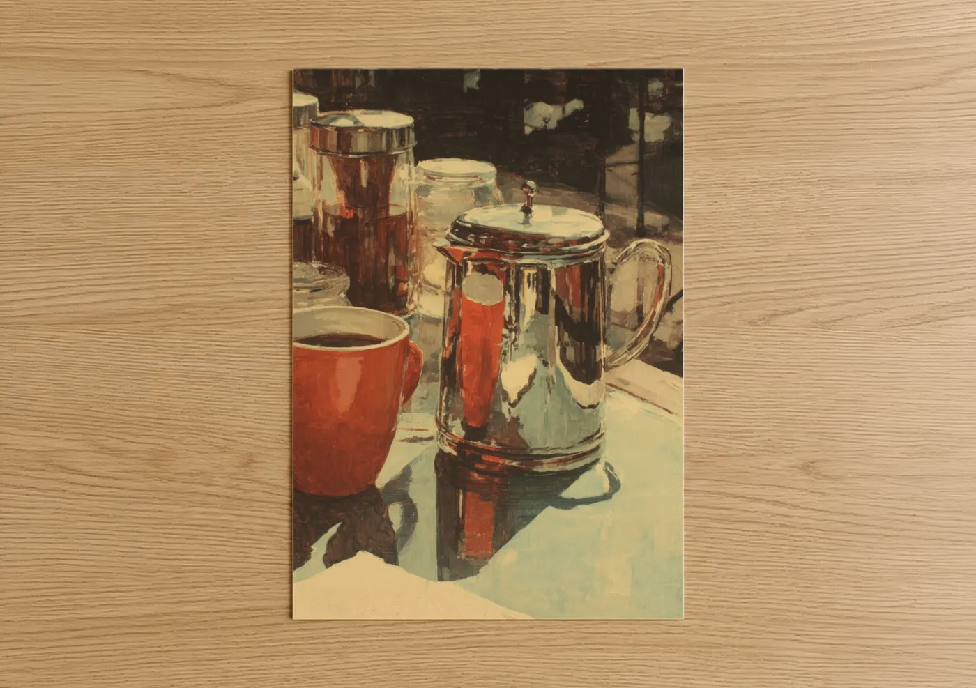 Vintage Coffee Pot Morning Breakfast Wall Art