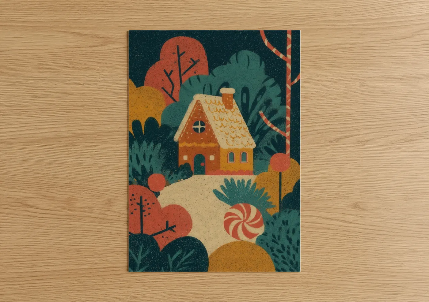 Gingerbread House Whimsical Baking Wall Art