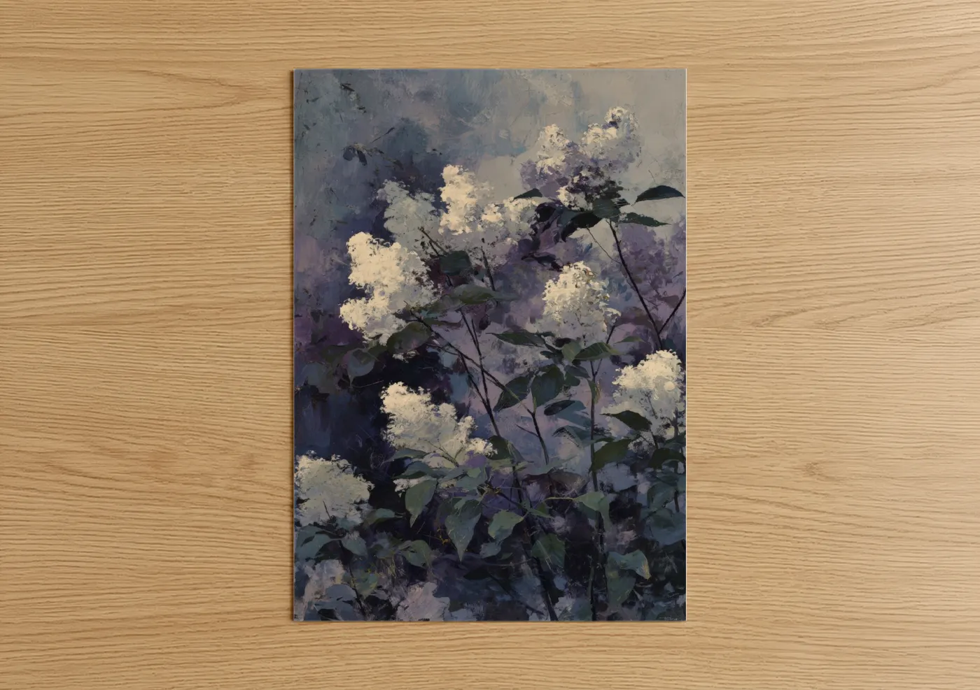 Misty Lilac Clusters Impressionist Floral Wall Art