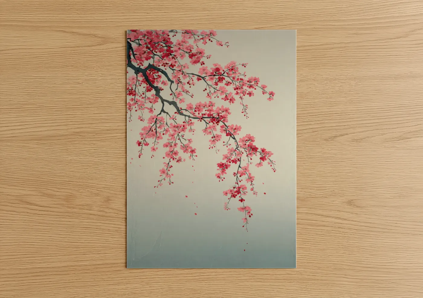 Cherry Blossoms Pink Floral Wall Art