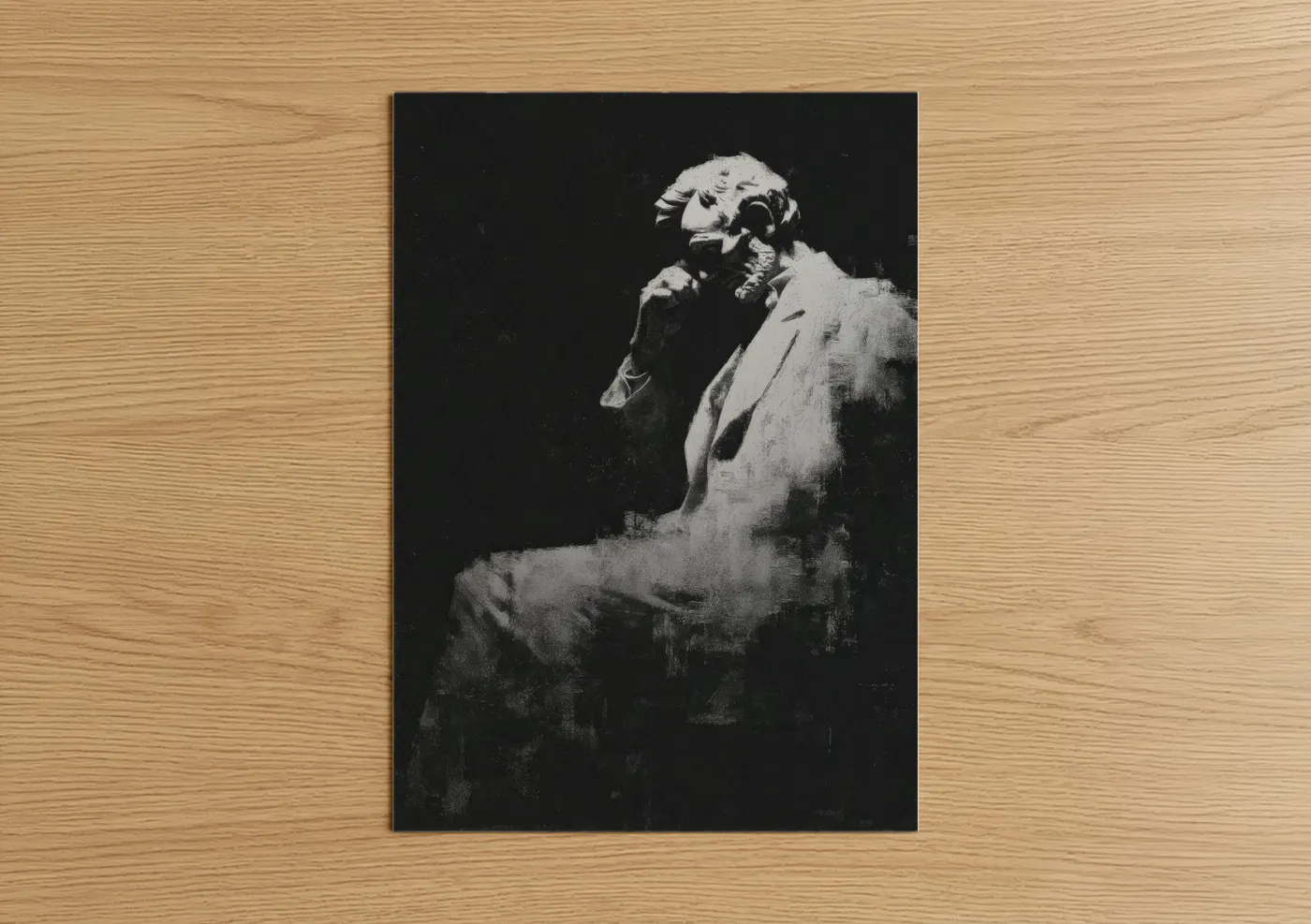 Lincoln Memorial Monumental Black White Wall Art