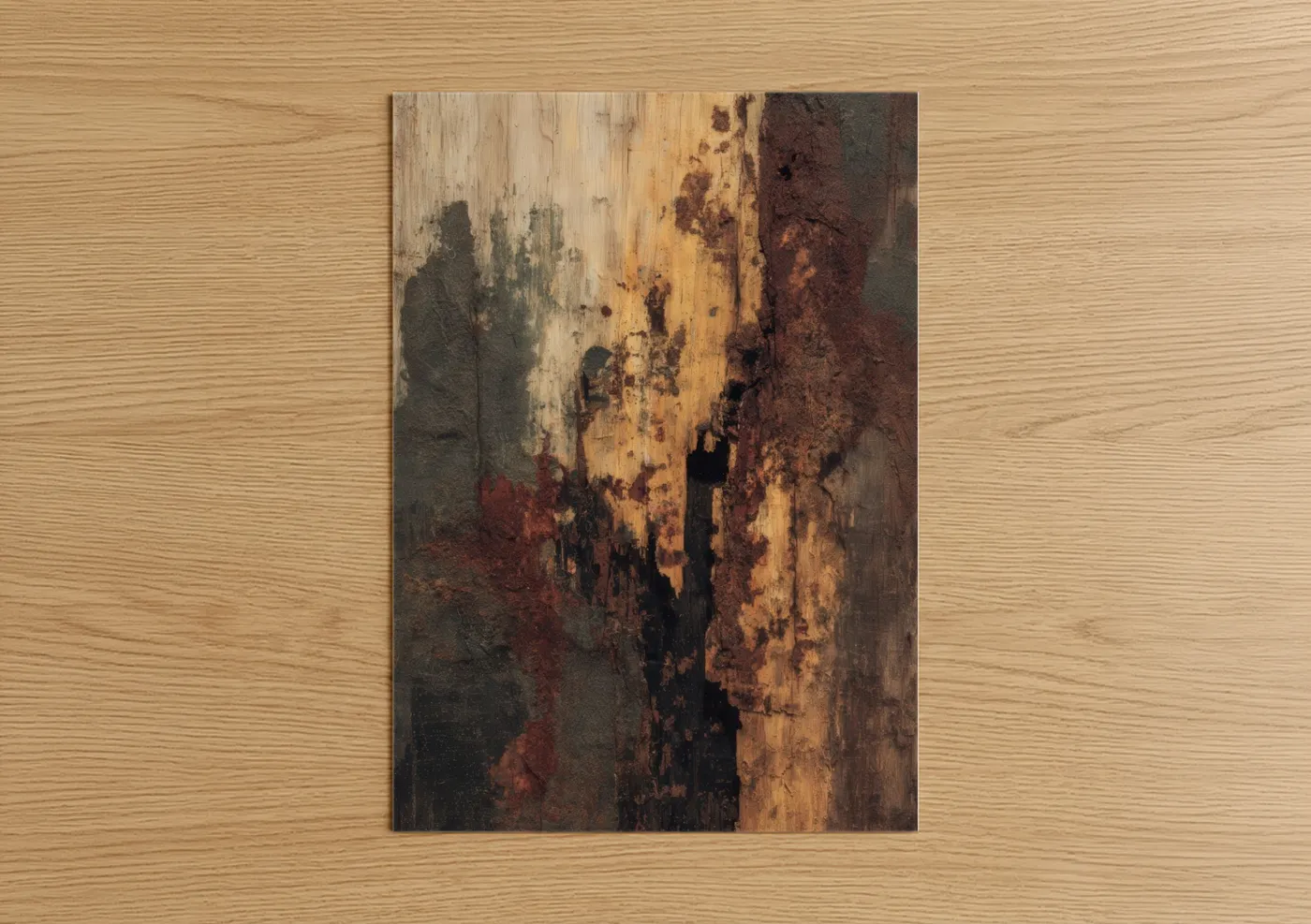 Weathered Kauri Tree Texture Wall Art