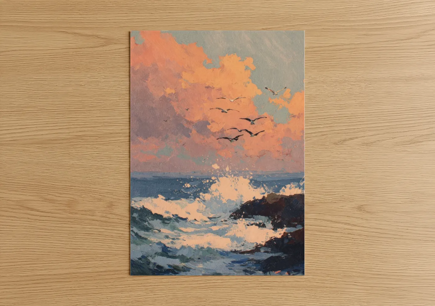Coastal Morning Sky Sunrise Ocean Wall Art