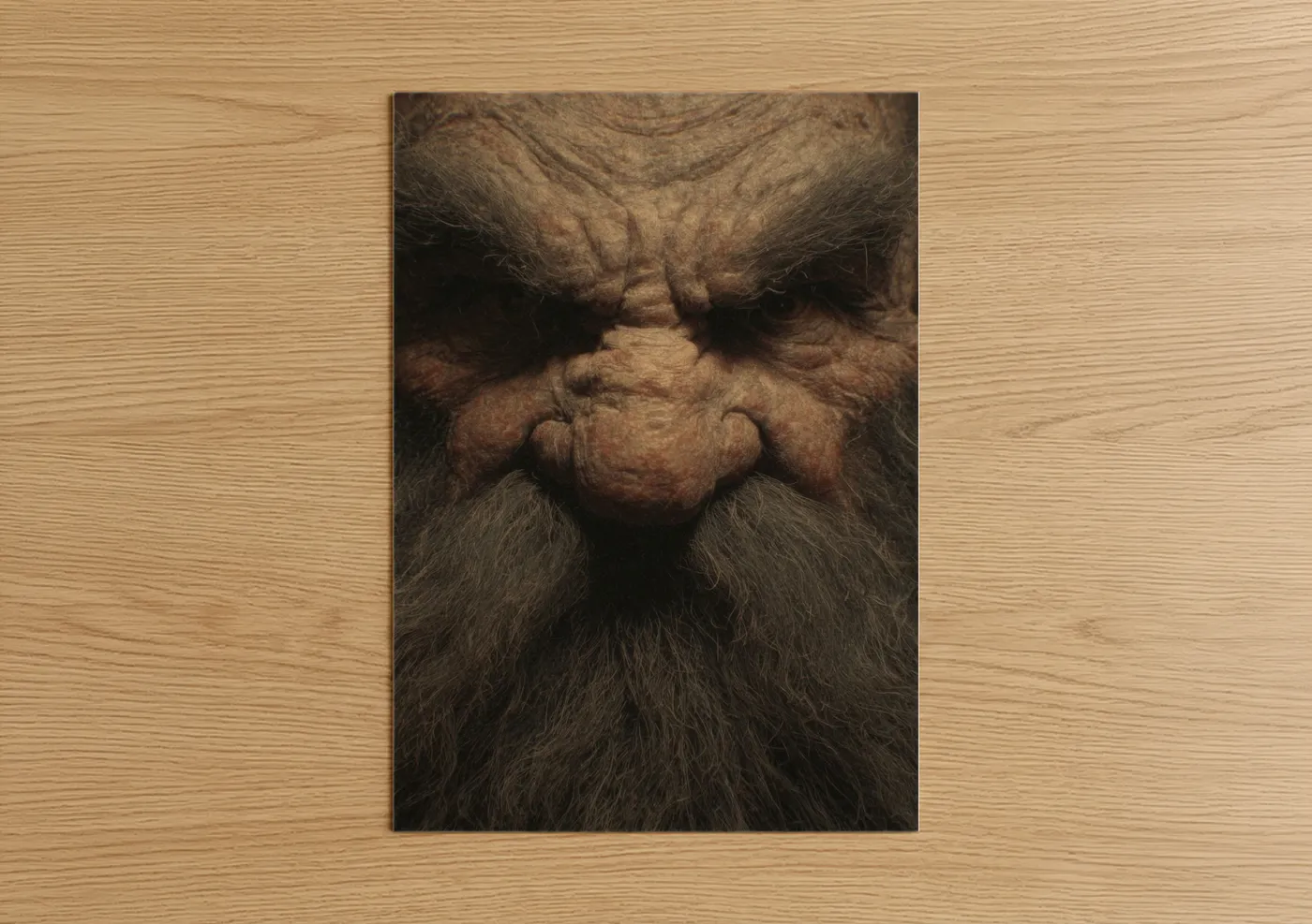 Stern Dwarf Portrait Fantasy Wall Art