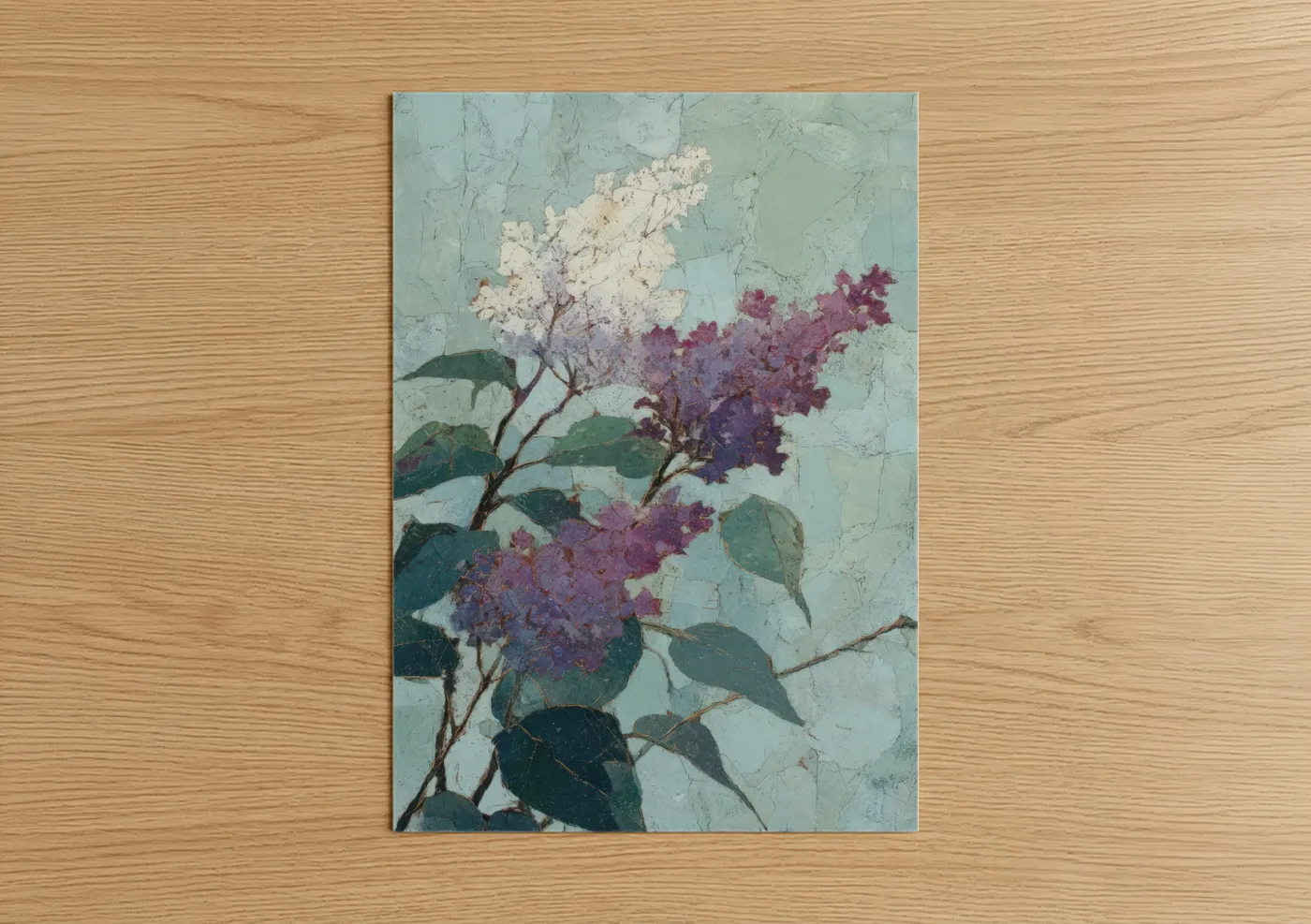 Vintage Lilac Flowers Botanical Wall Art
