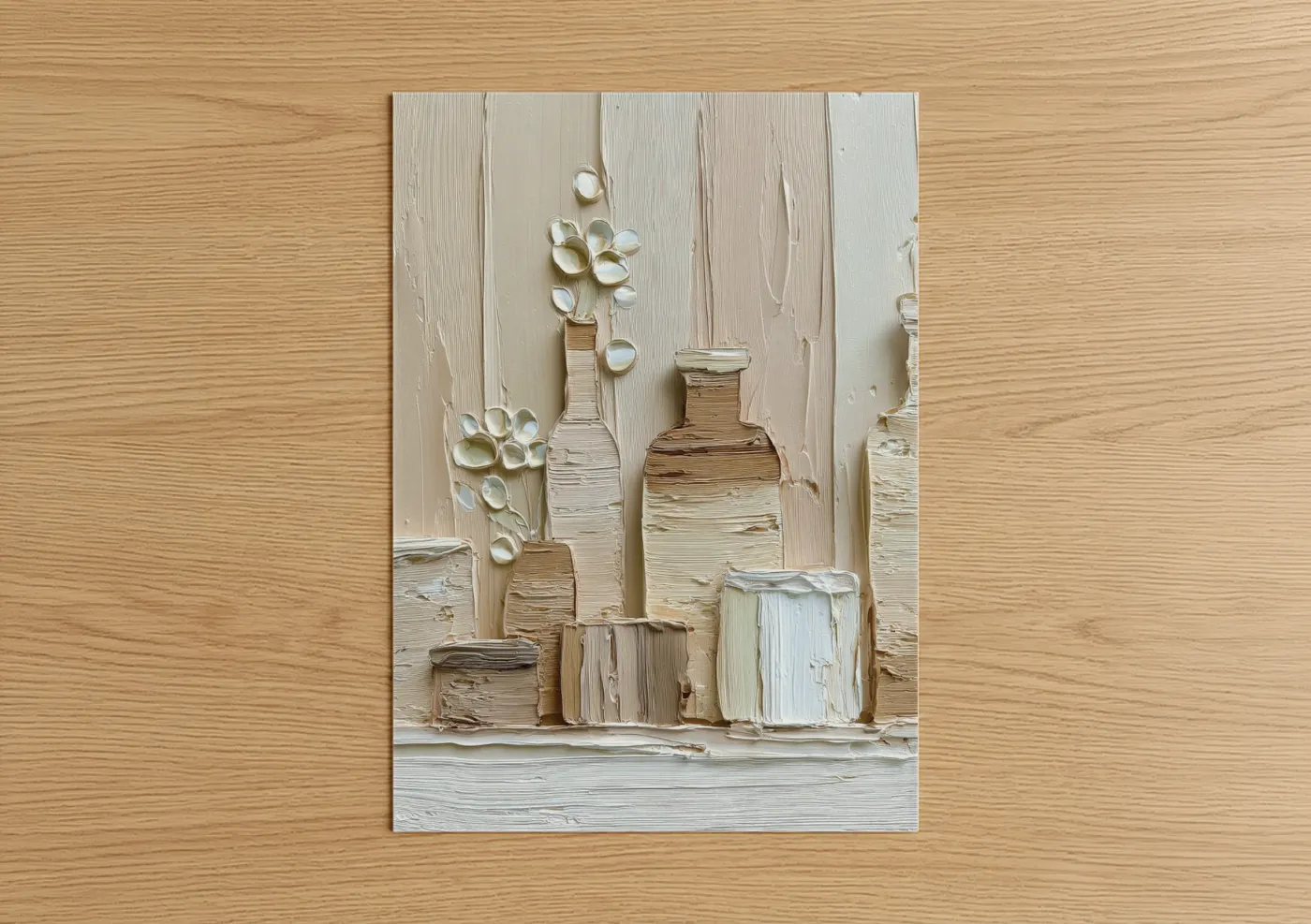 Abstract Minimalist Vessels Textured Wall Art