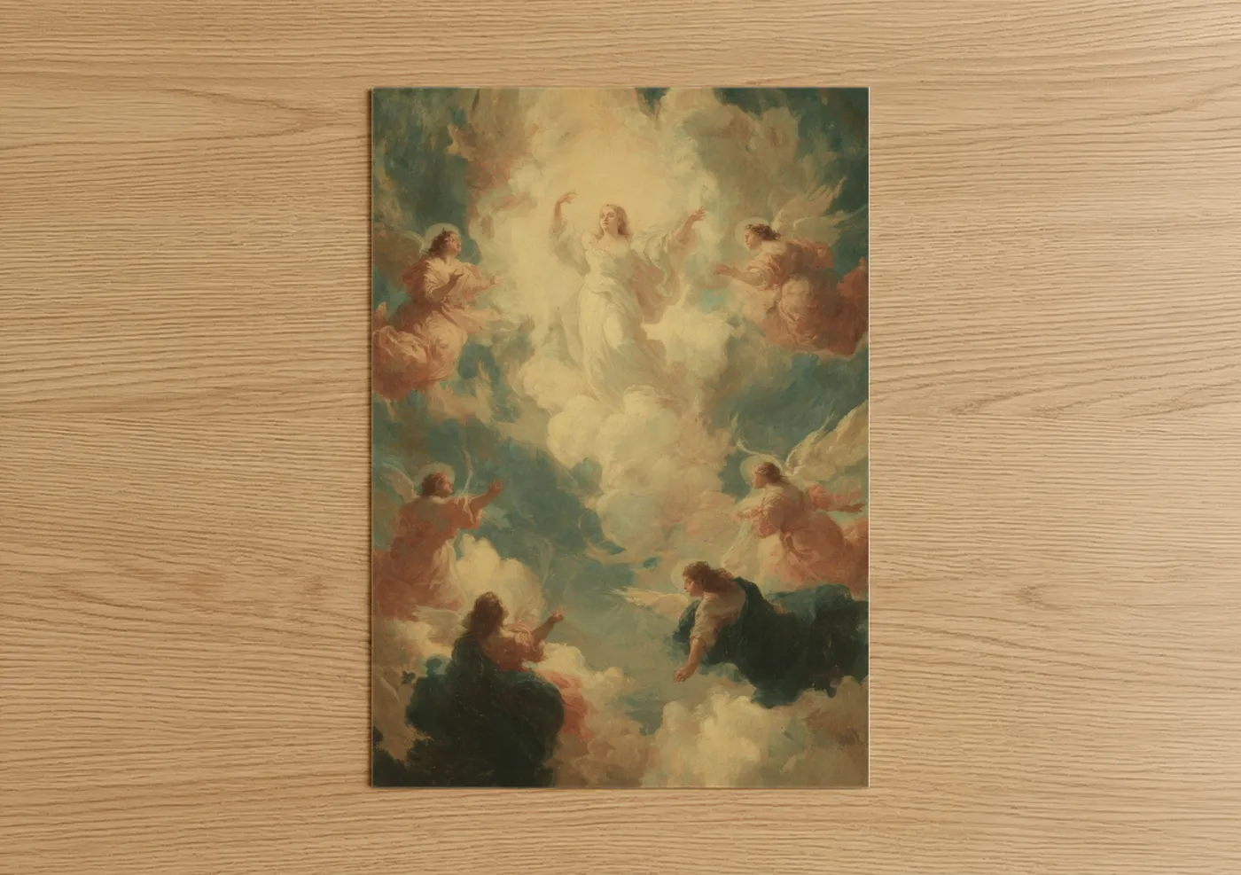 Virgin Mary Heavenly Ascension Religious Wall Art
