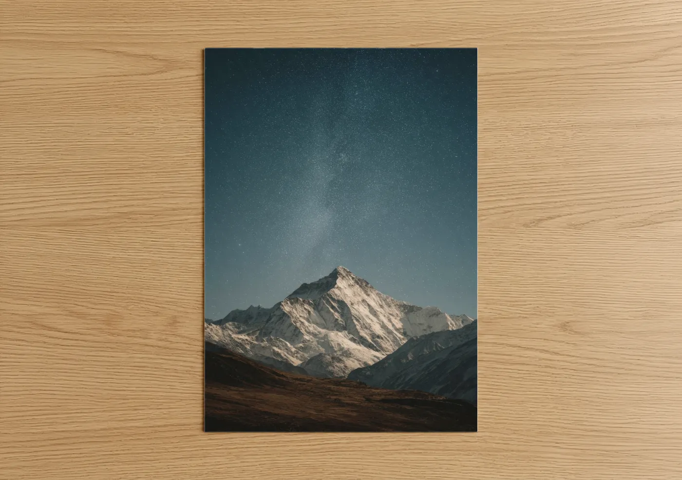 Mount Everest Night Sky Stars Wall Art