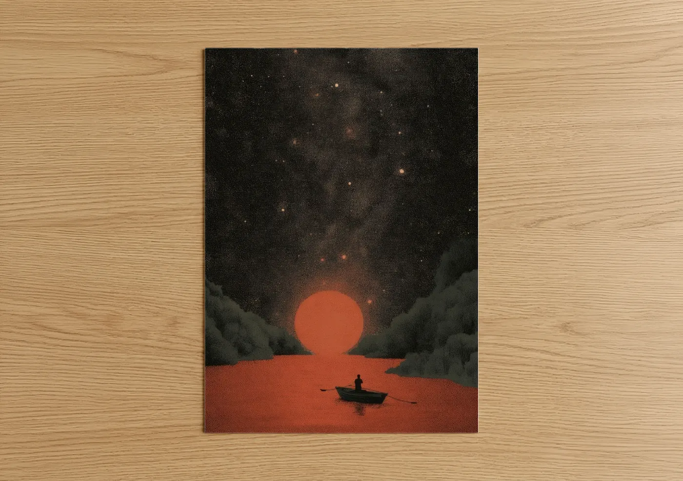 Solitary Dreamscape Surreal Night Wall Art