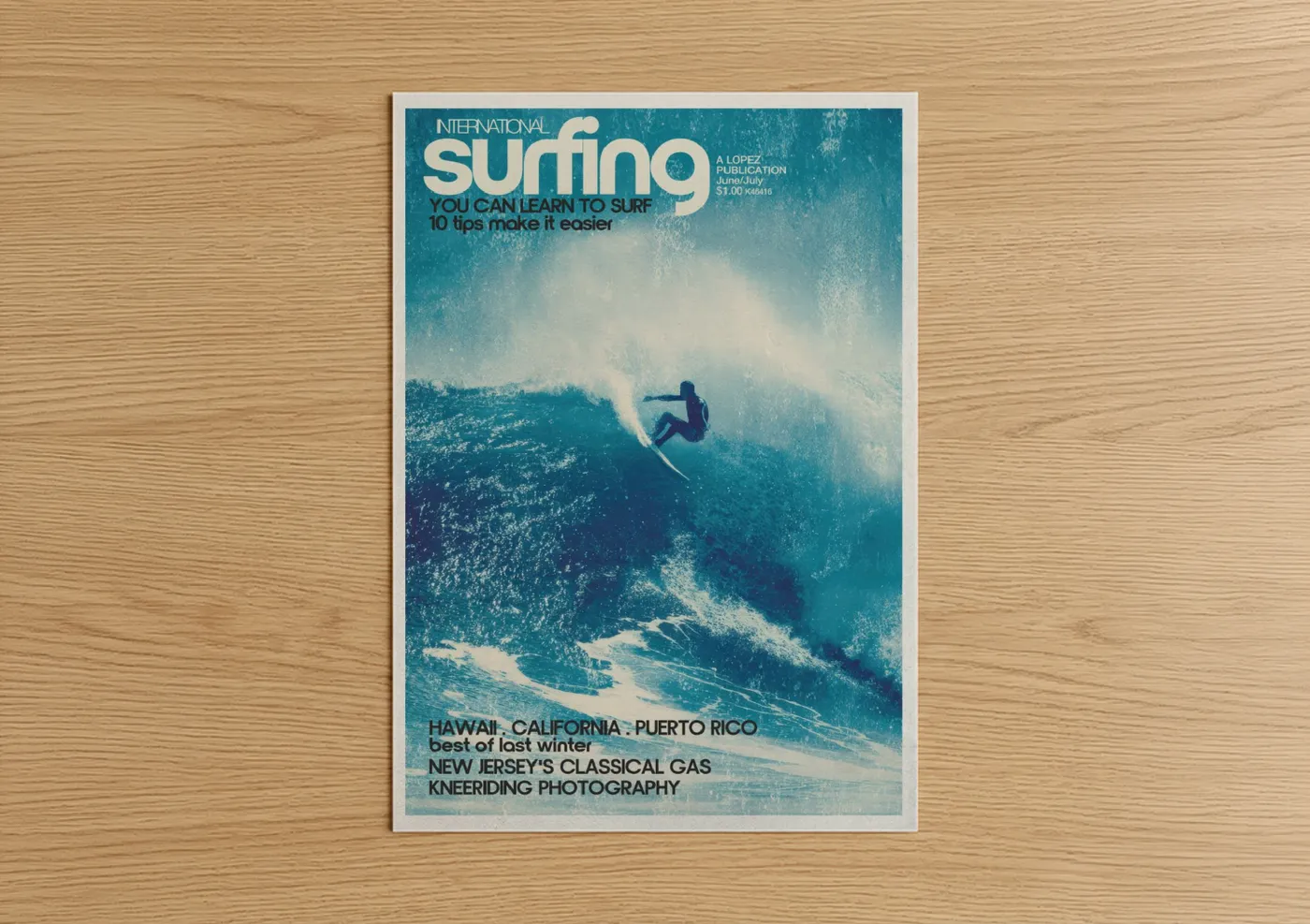 Surfer Riding Wave Action Sports Wall Art