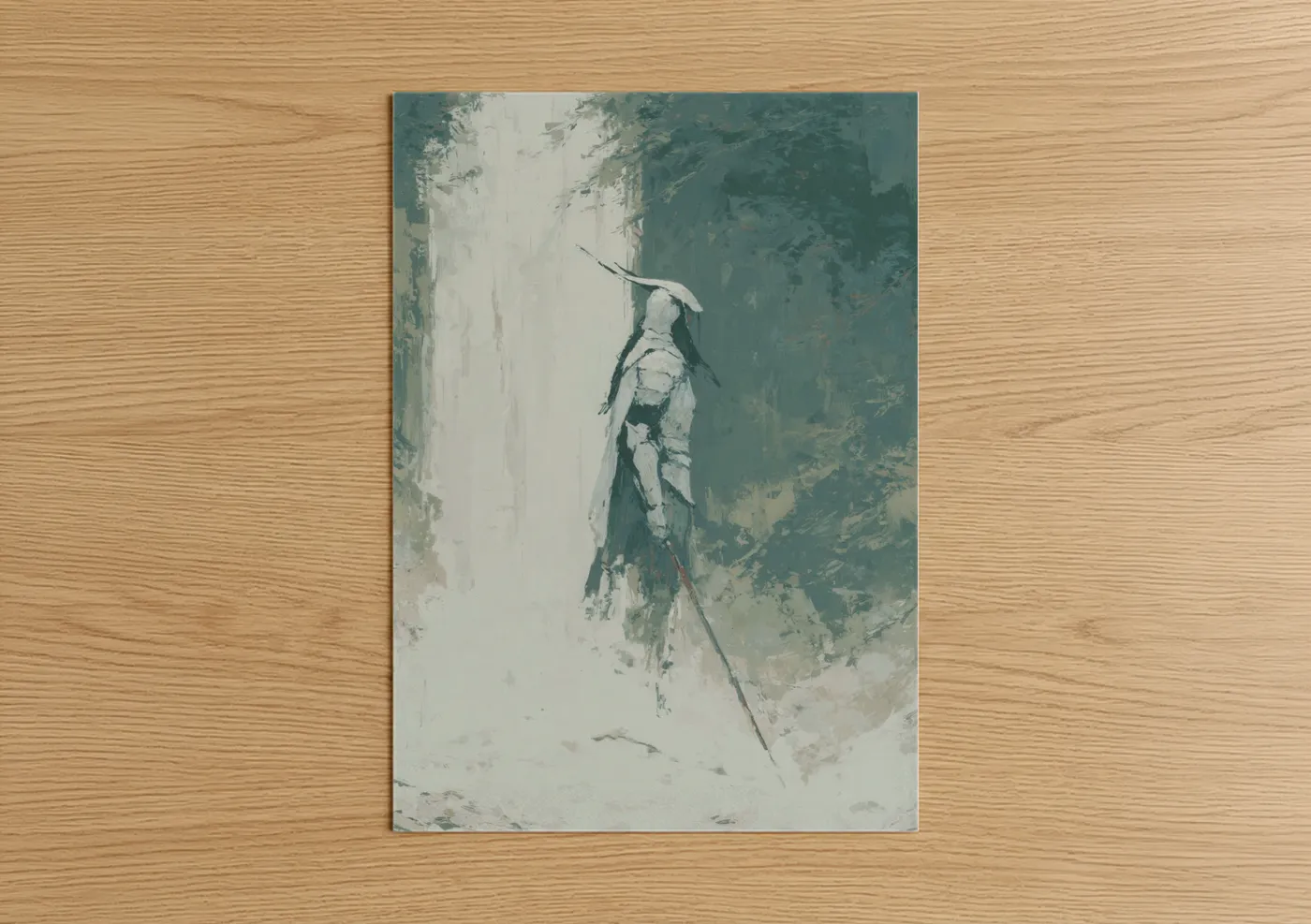 Ascending Elf Warrior Fantasy Art Wall Art