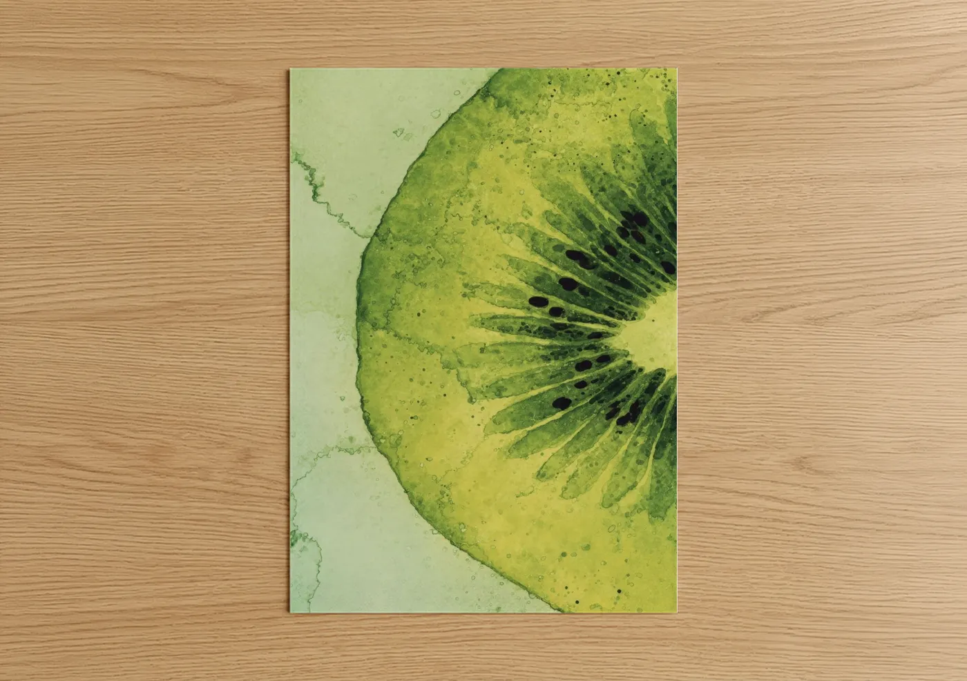 Lime Slice Botanical Watercolor Wall Art