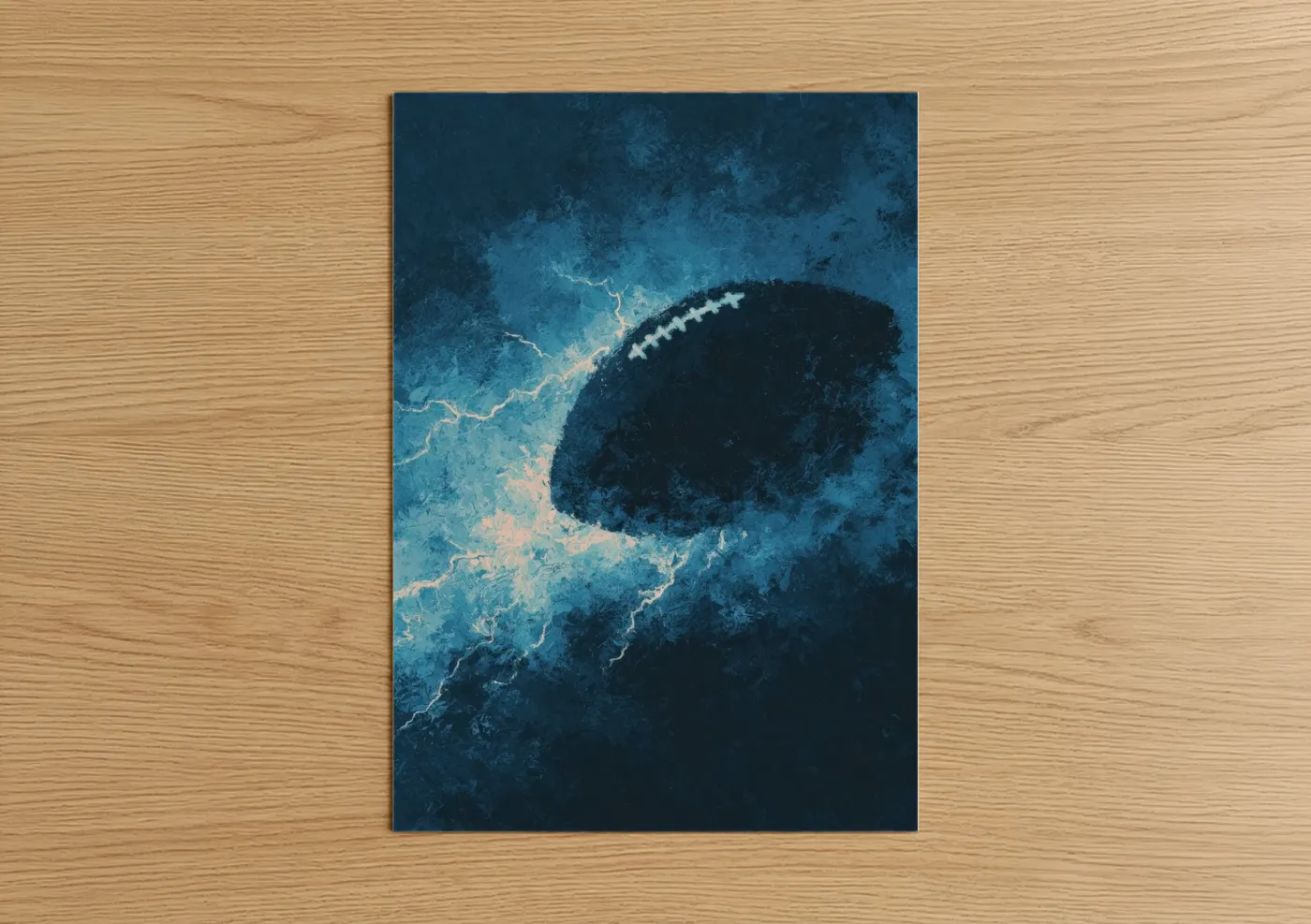 Aerial Football Ocean View Wall Art