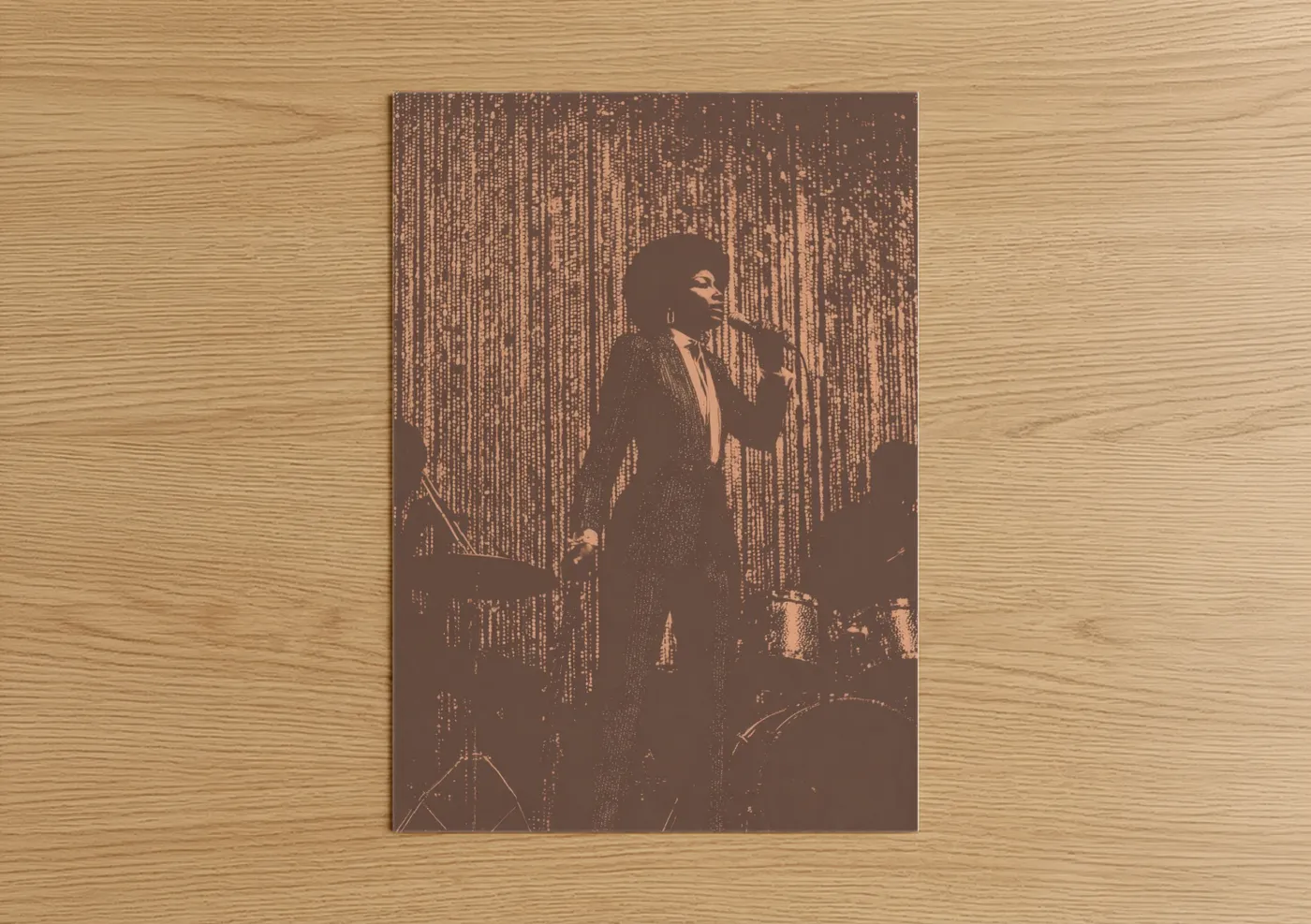 Funk Soul Singer Retro Stage Performance Wall Art