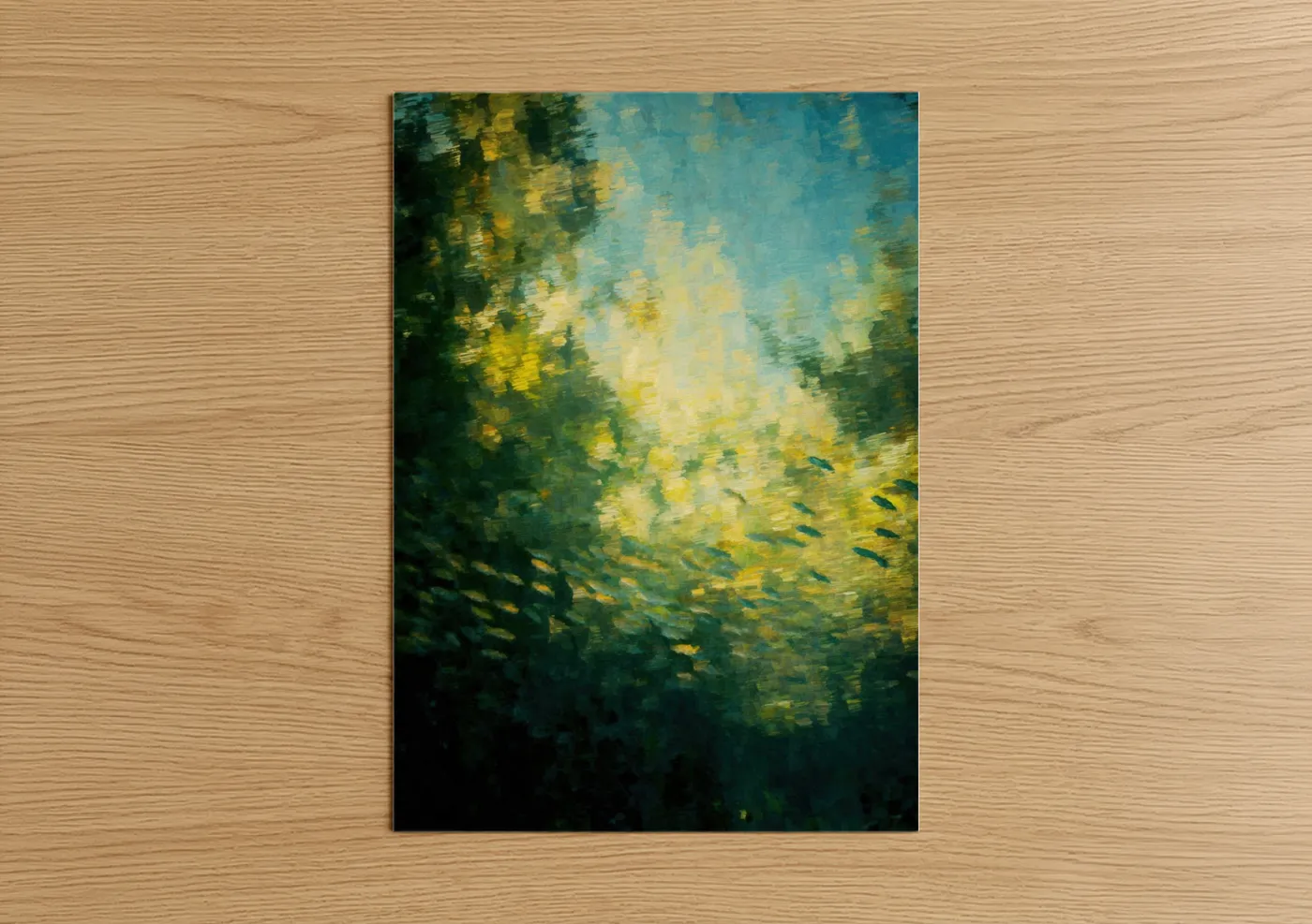 Sunlit Snook Fish Underwater Light Wall Art