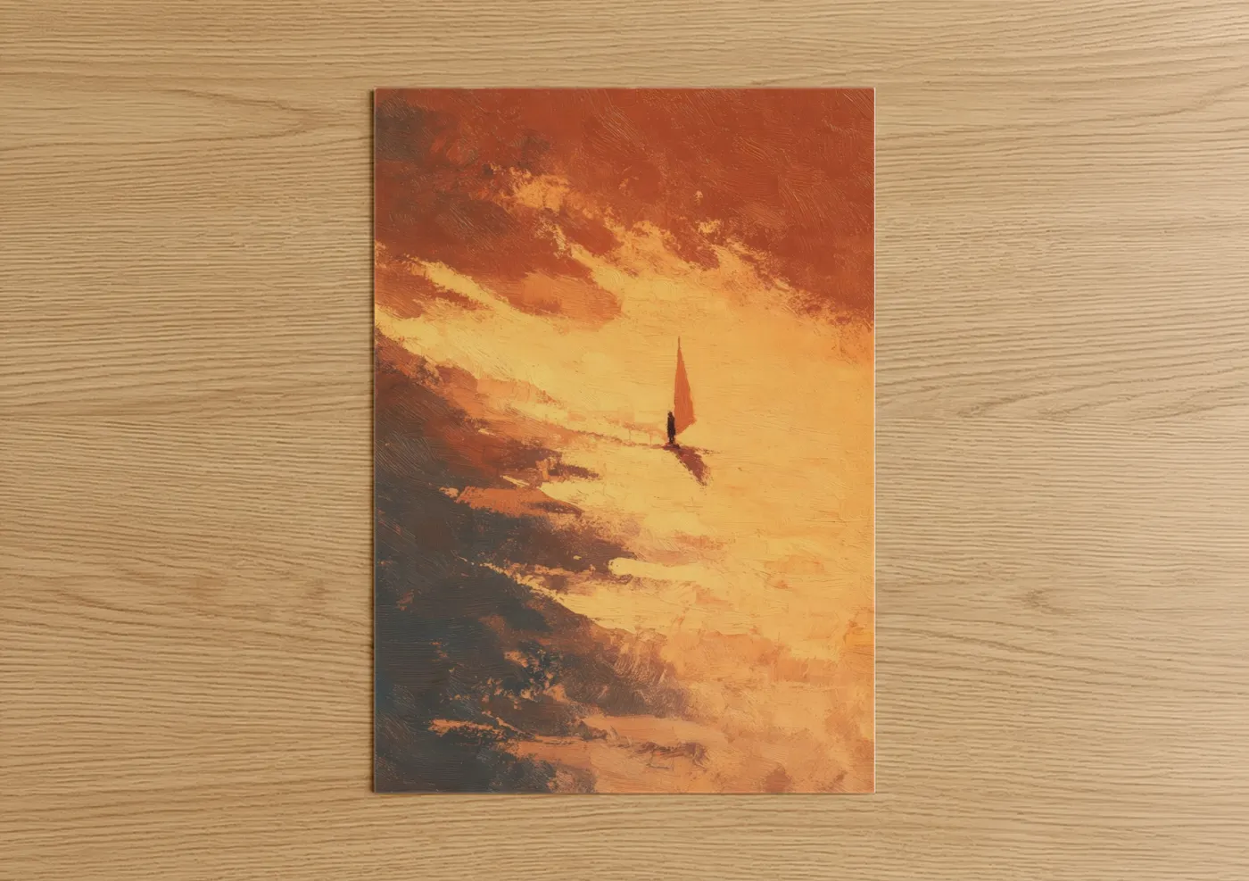 Golden Hour Windsurfing Adventure Sunset Wall Art