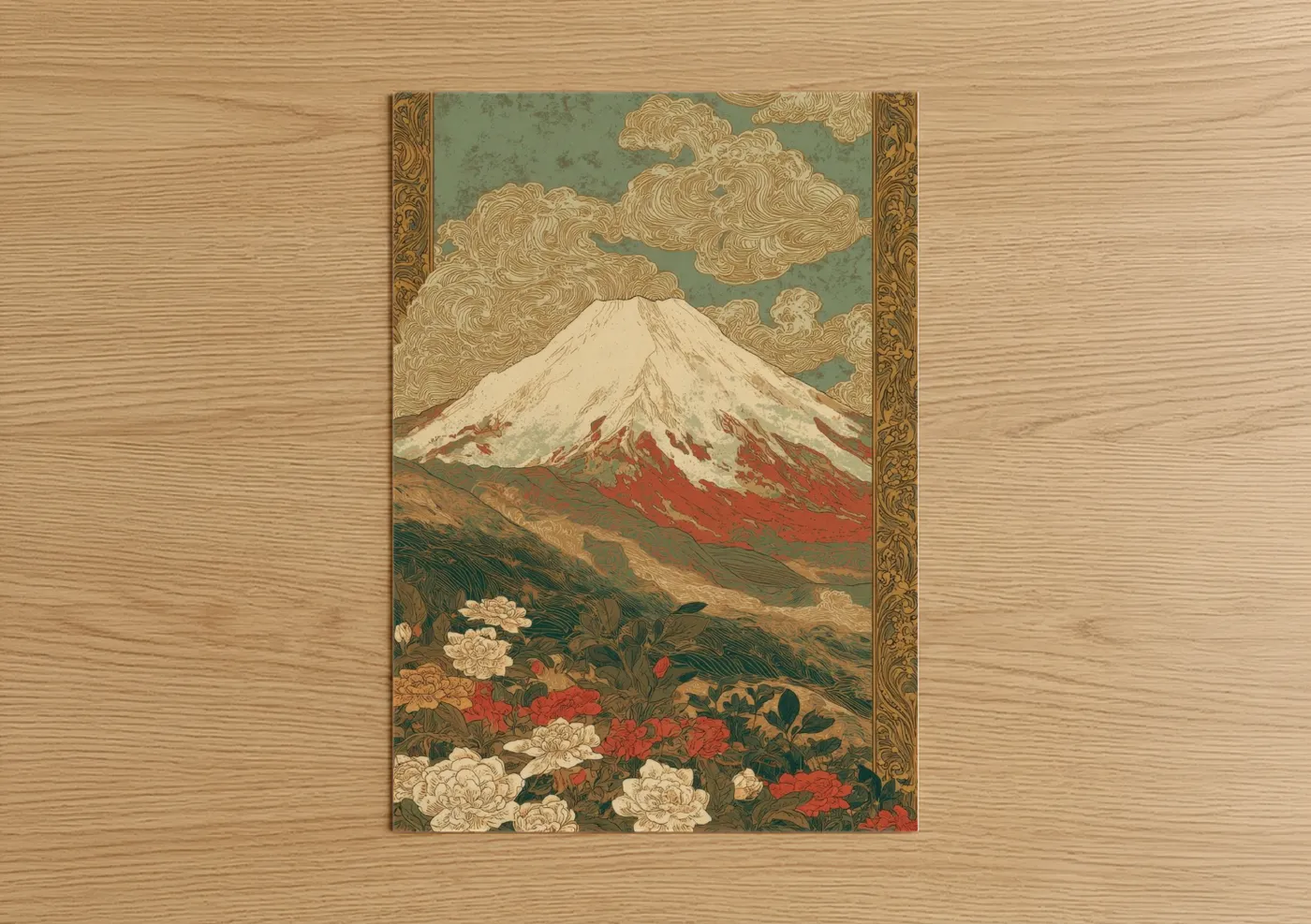 Snow-Capped Mount Fuji Japanese Wall Art