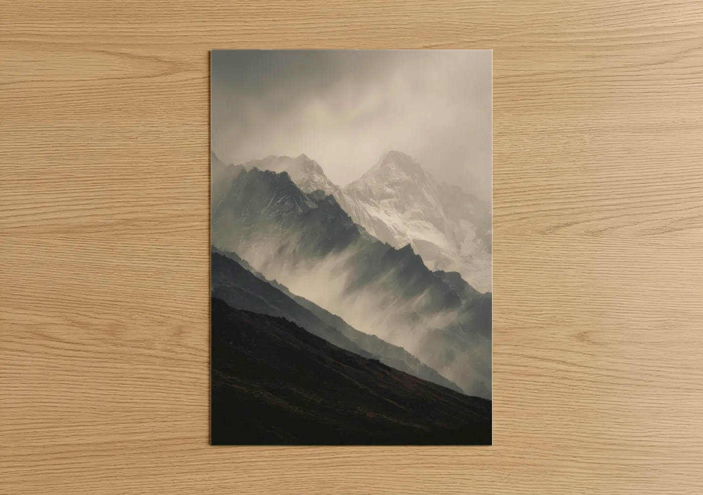 Misty Himalayan Mountains Landscape Wall Art