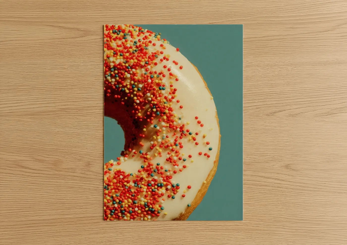 Colorful Sprinkle Donut Sweet Treat Wall Art