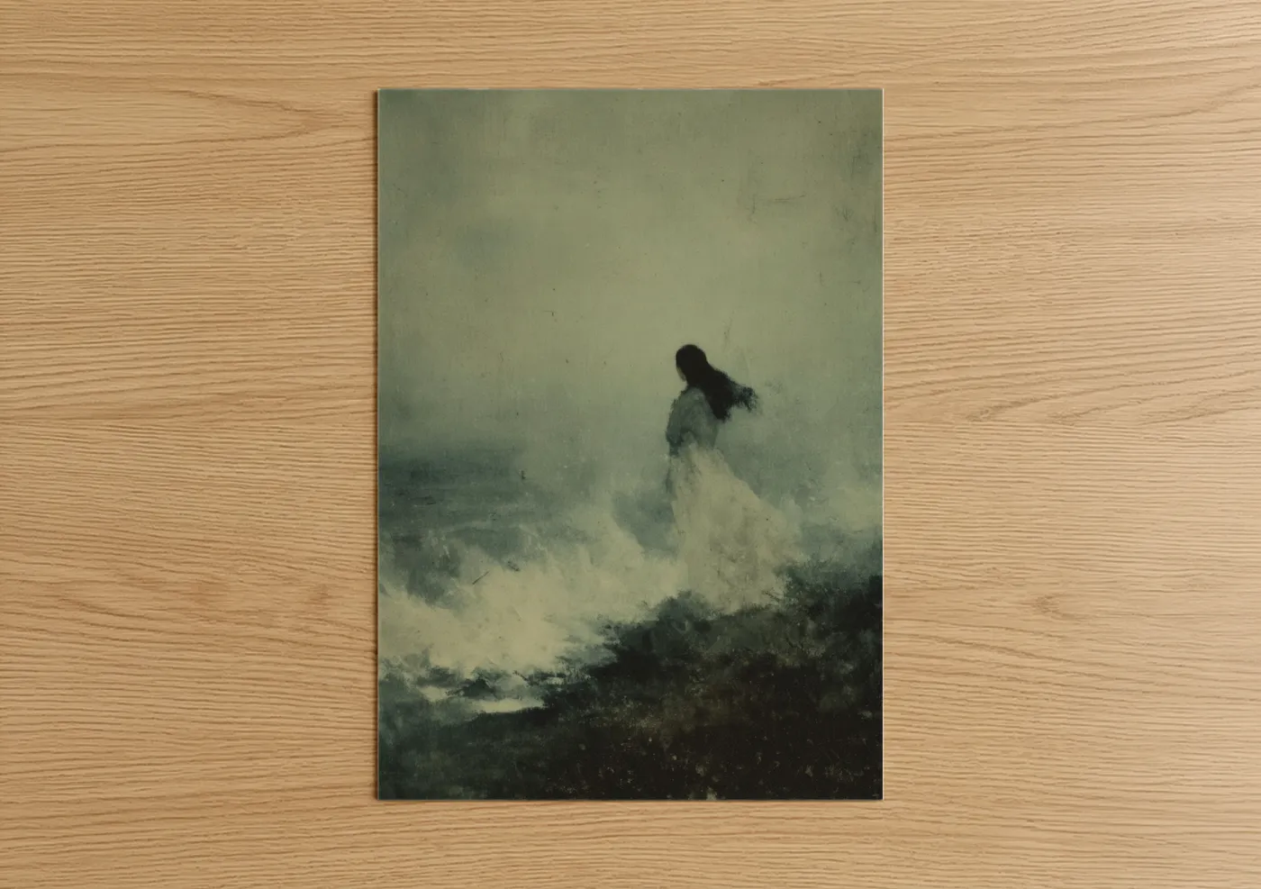 Ethereal Ghost Apparition Watercolor Wall Art