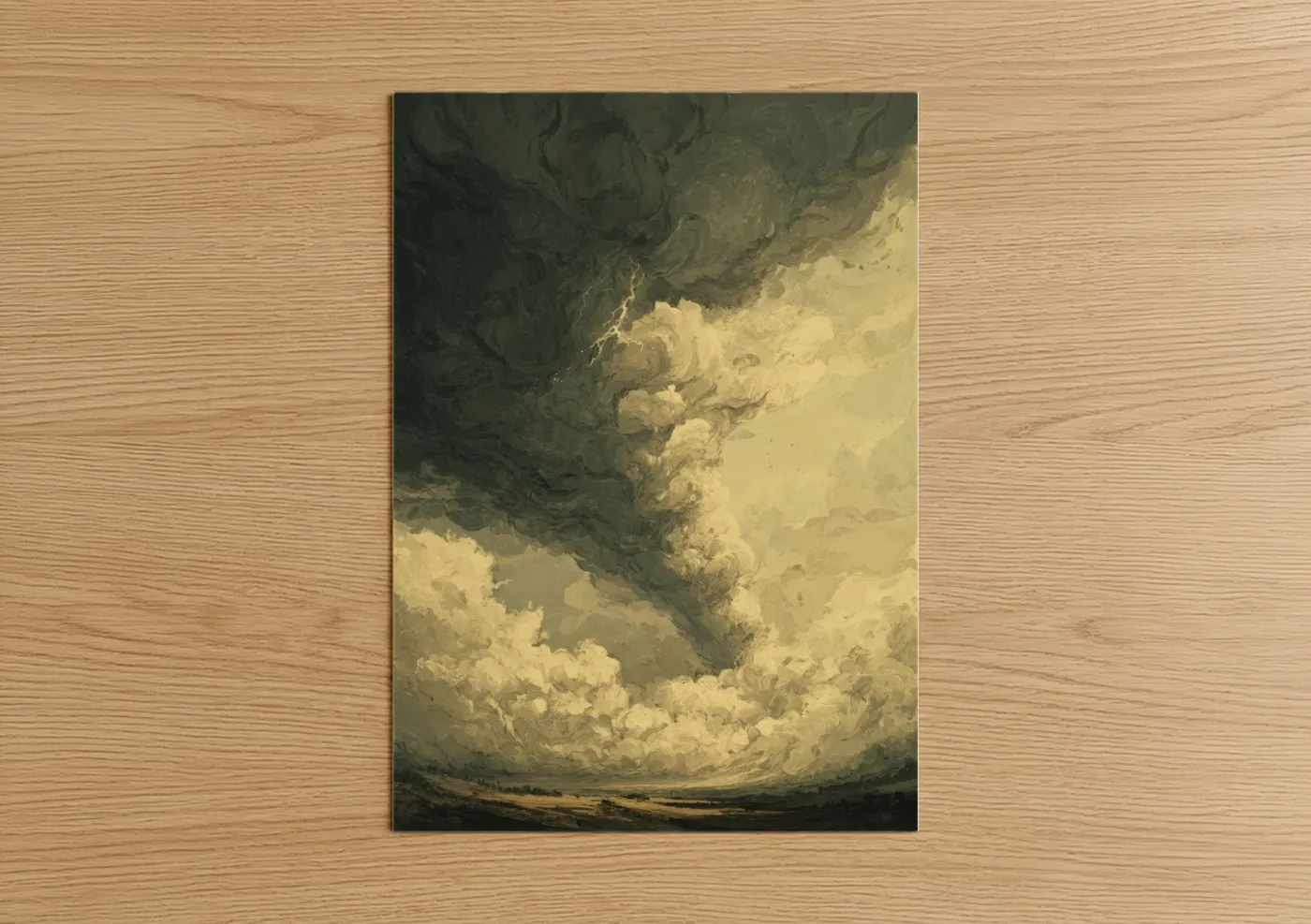 Stormy Tornado Sky Storm Cloud Wall Art