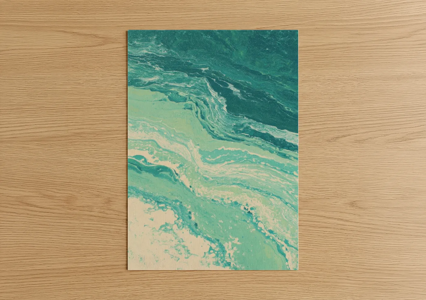 Serene Coastal Flow Yoga Wall Art