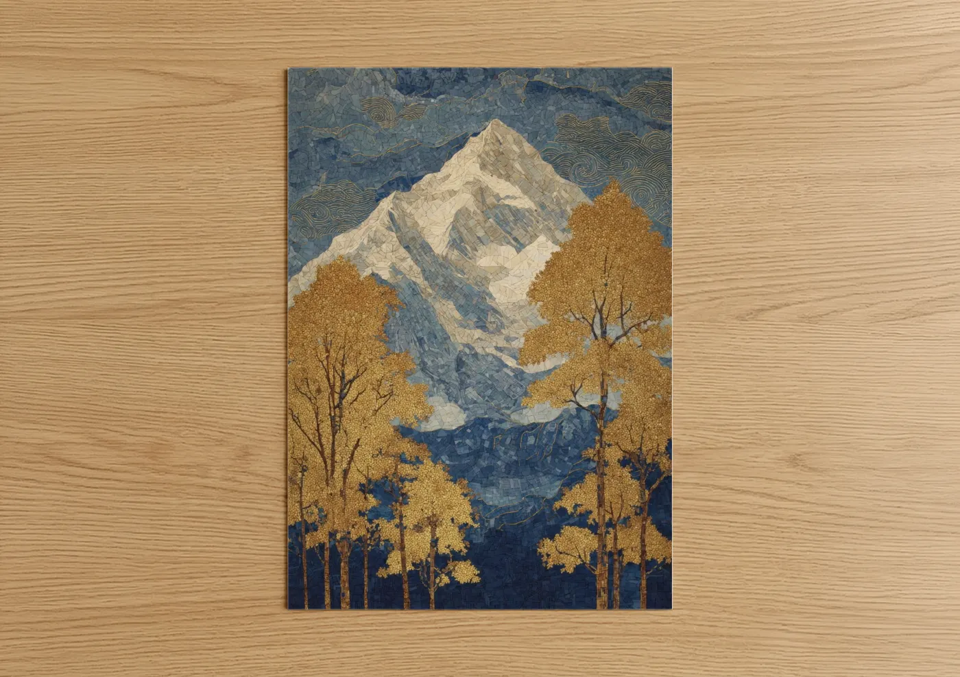 Snow-Capped Mountain Landscape Wall Art