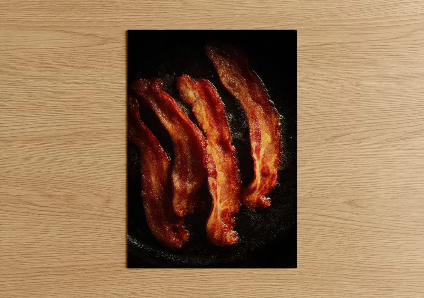 Crispy Bacon Strips Food Photography Wall Art