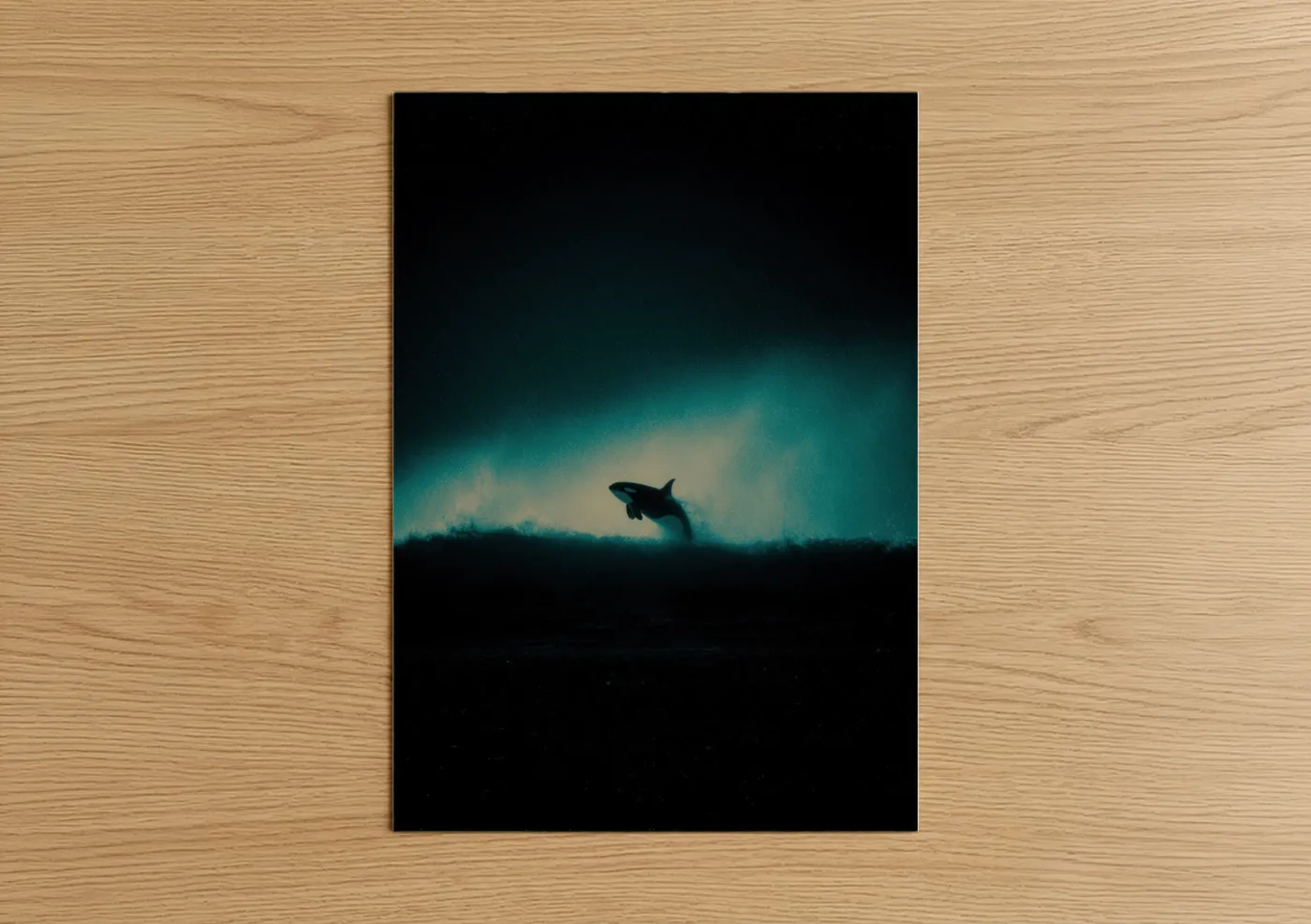 Breaching Orca Whale Ocean Wall Art