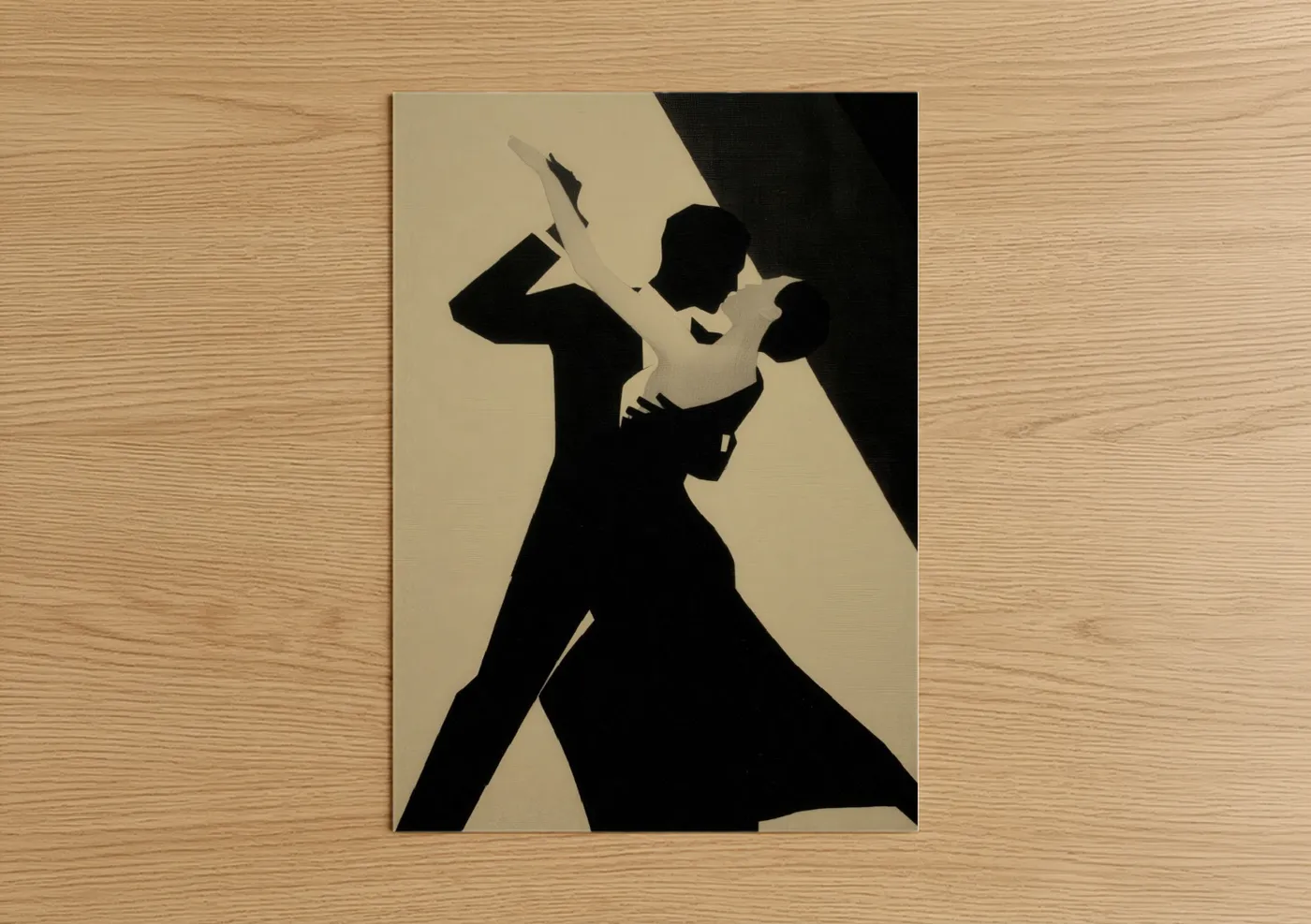 Ballroom Dance Couple Silhouette Wall Art