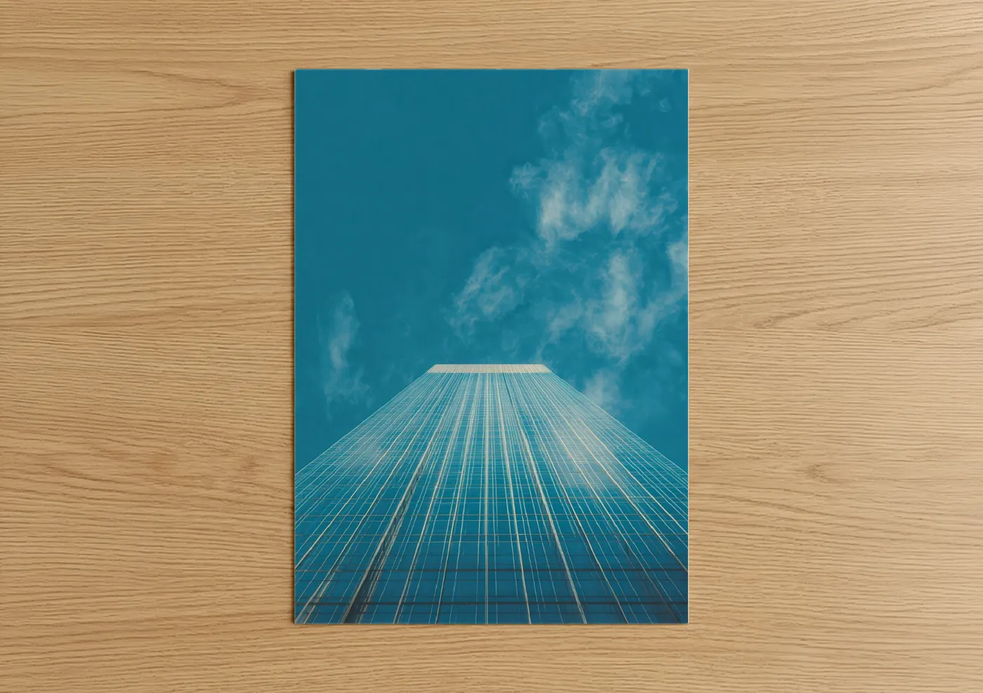 Modern Skyscraper Upward Architecture Wall Art