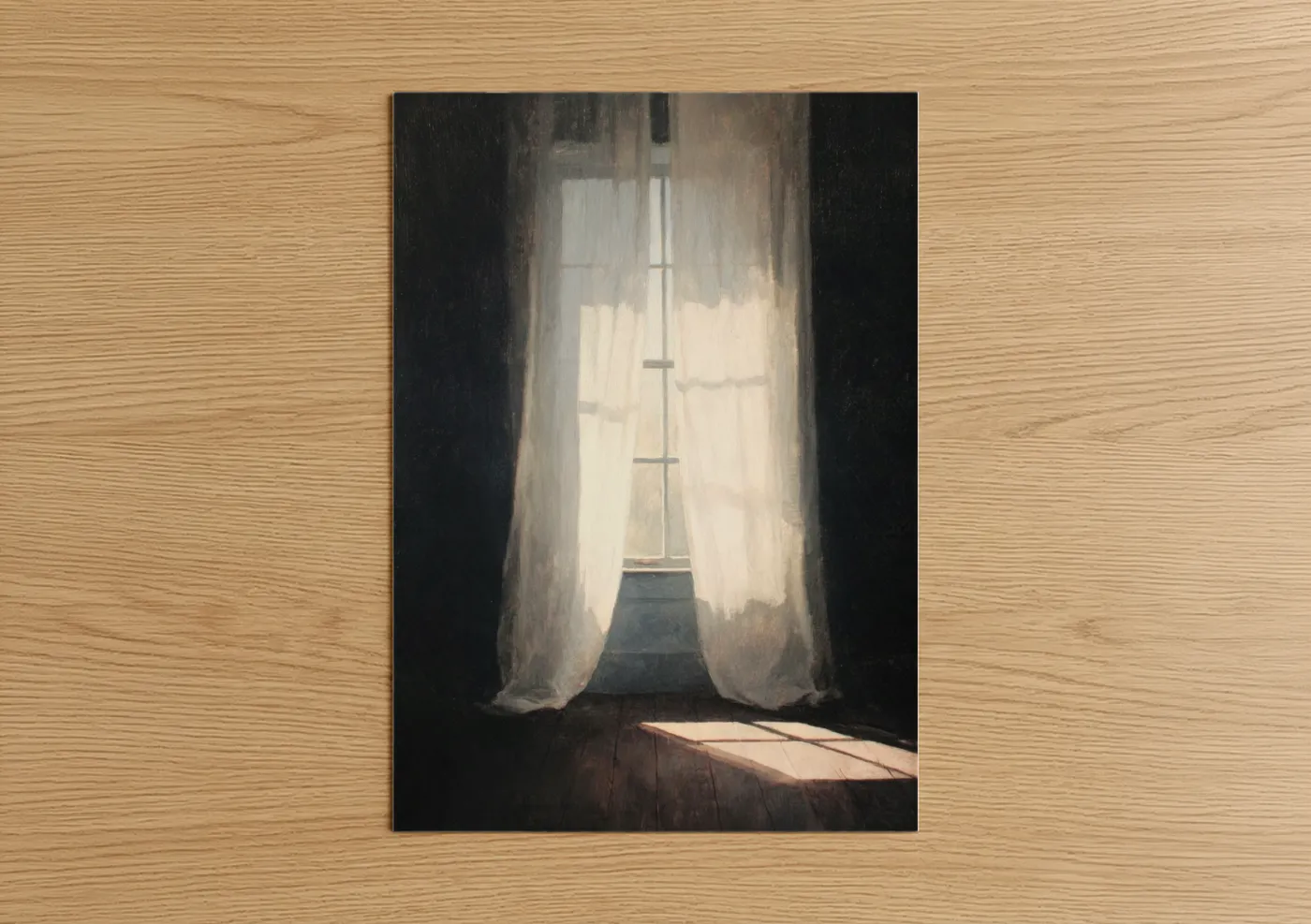 Sunlit Window Light and Shadow Wall Art