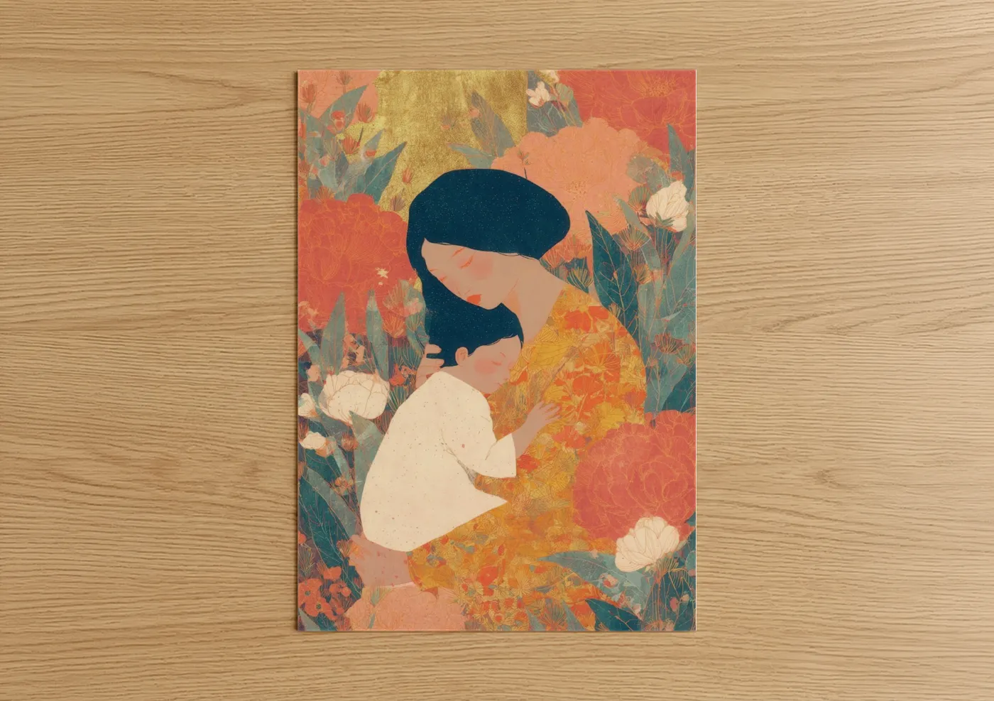 Mother's Day Floral Portrait Wall Art