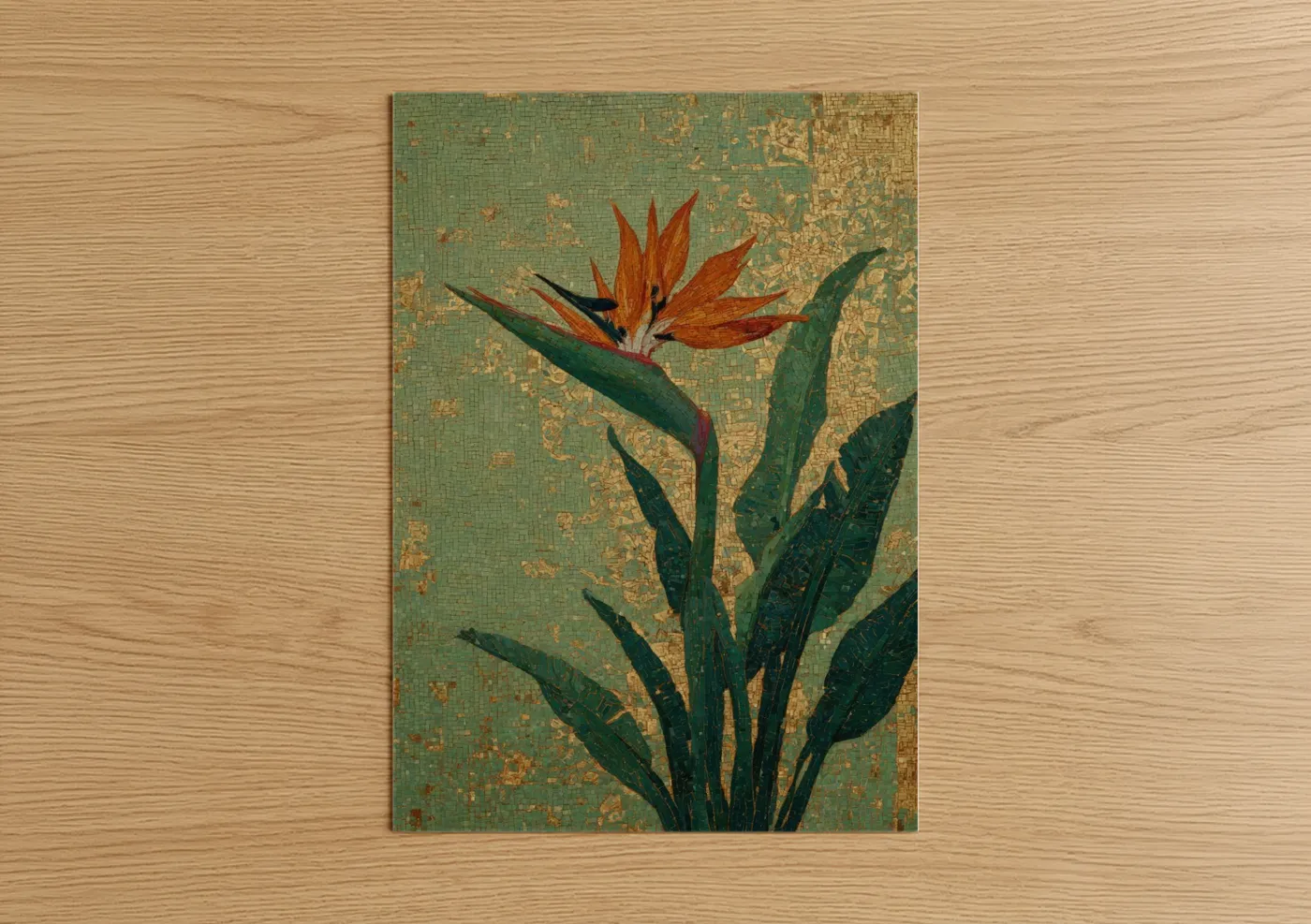 Crimson Bird of Paradise Botanical Wall Art