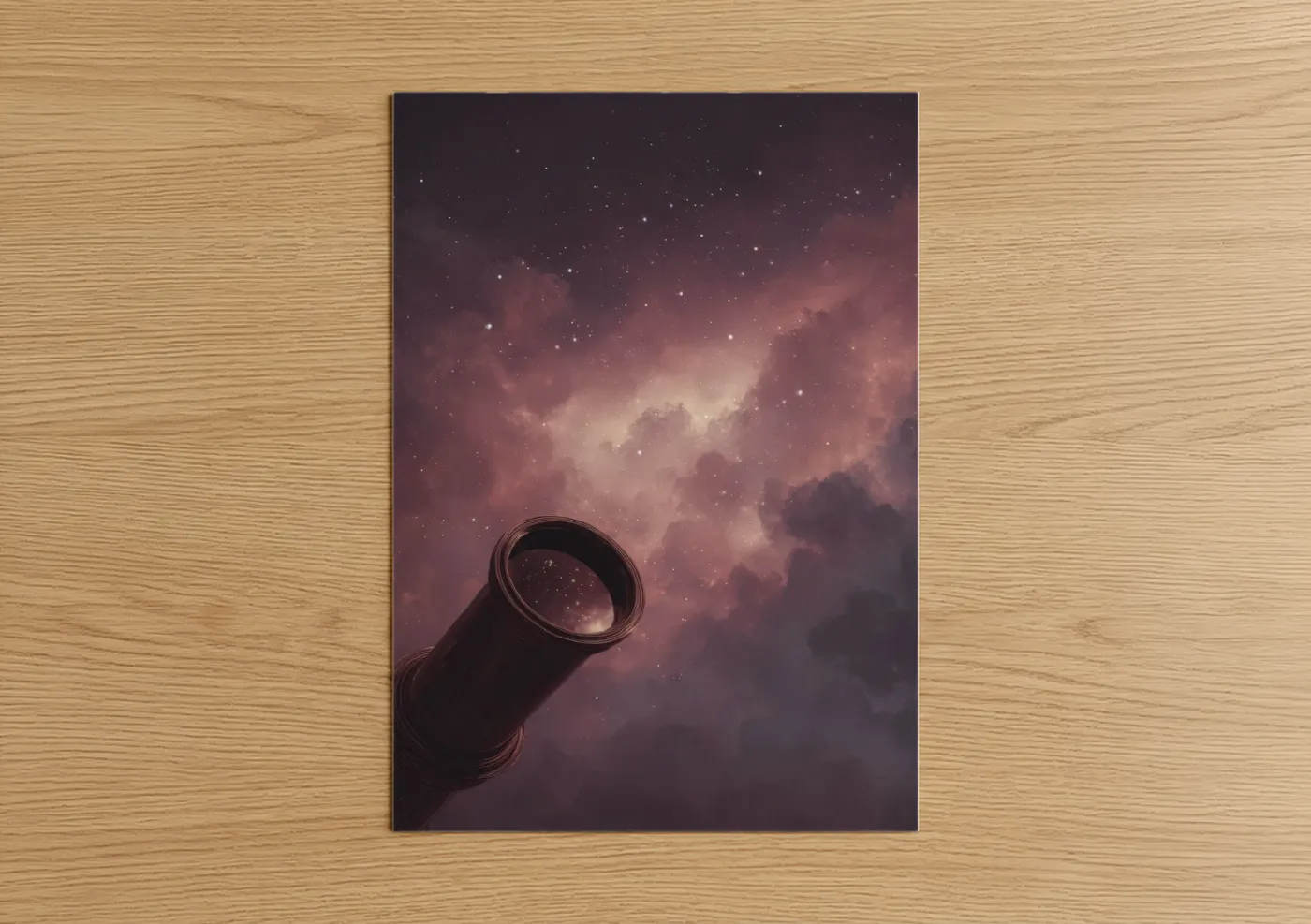 Cosmic Spyglass Nebula Night Sky Wall Art