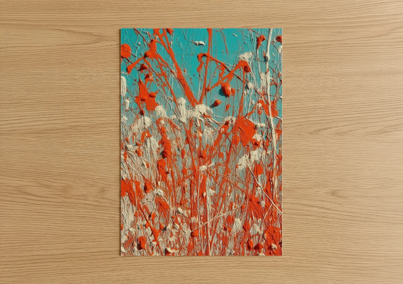 Abstract Coral Reef Expressionist Wall Art