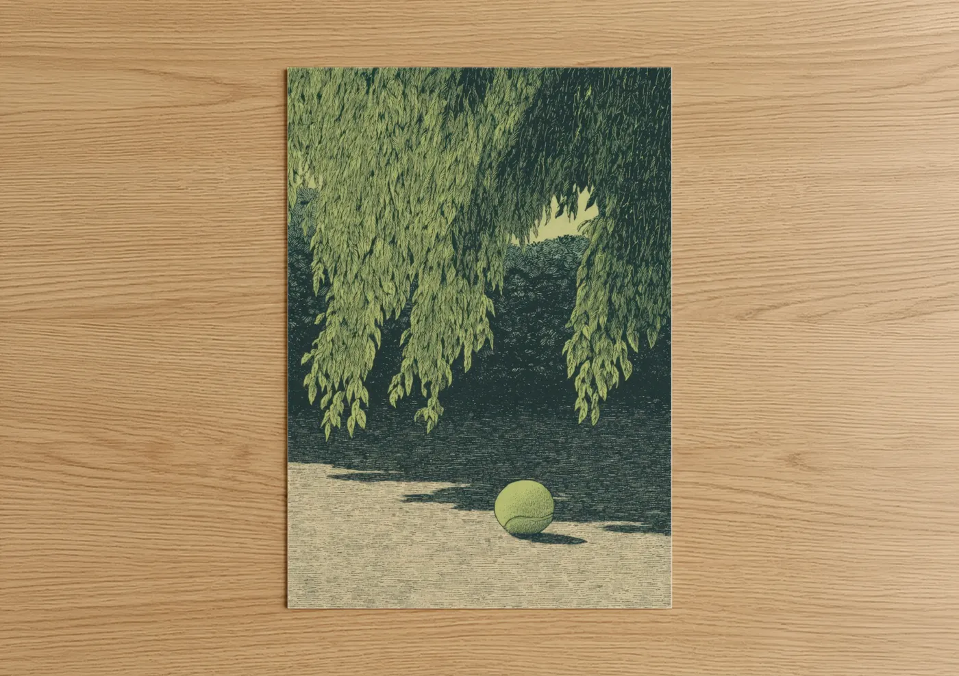 Willow Court Tennis Ball Nature Wall Art