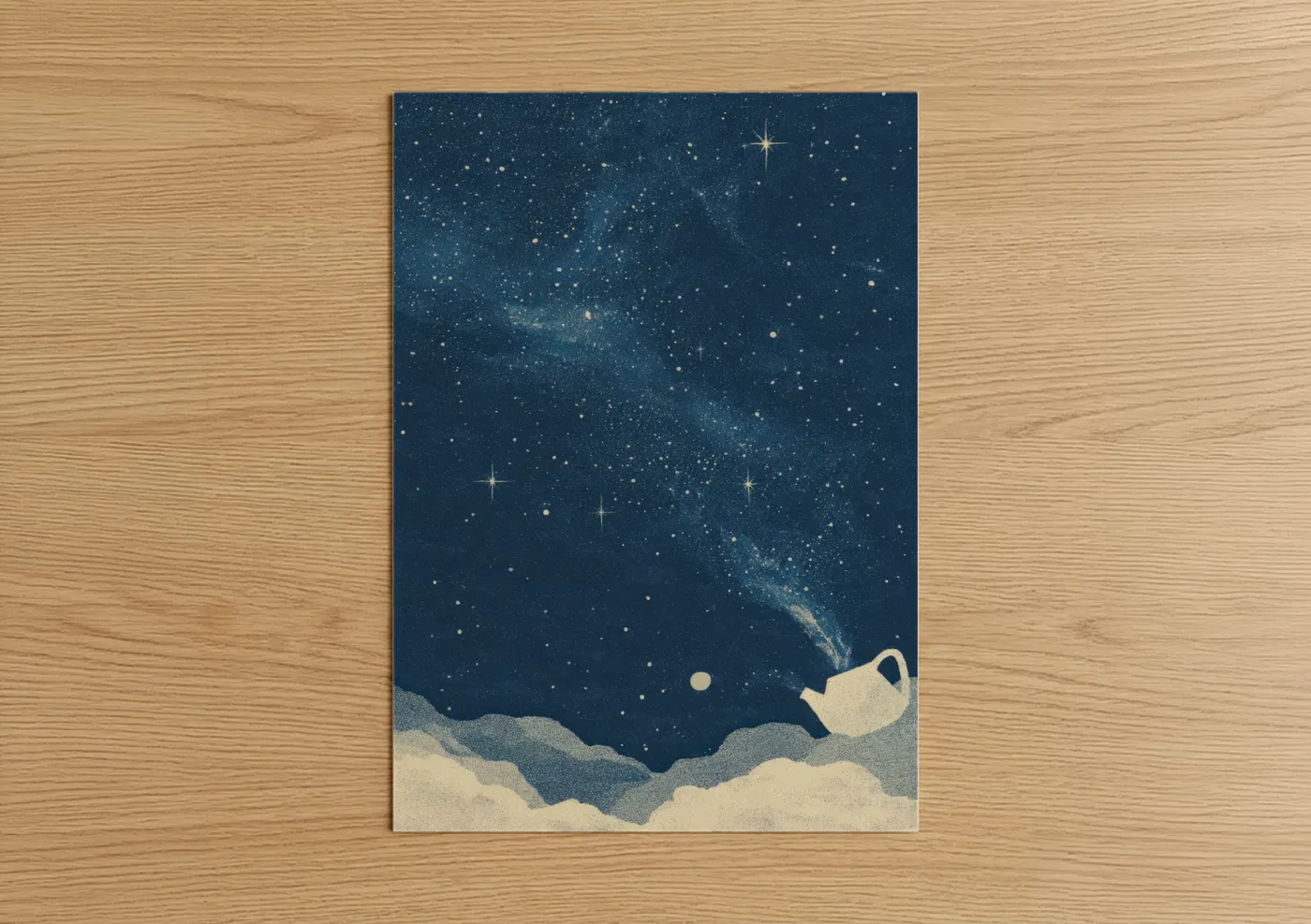 Celestial Teapot Nebula Night Sky Wall Art