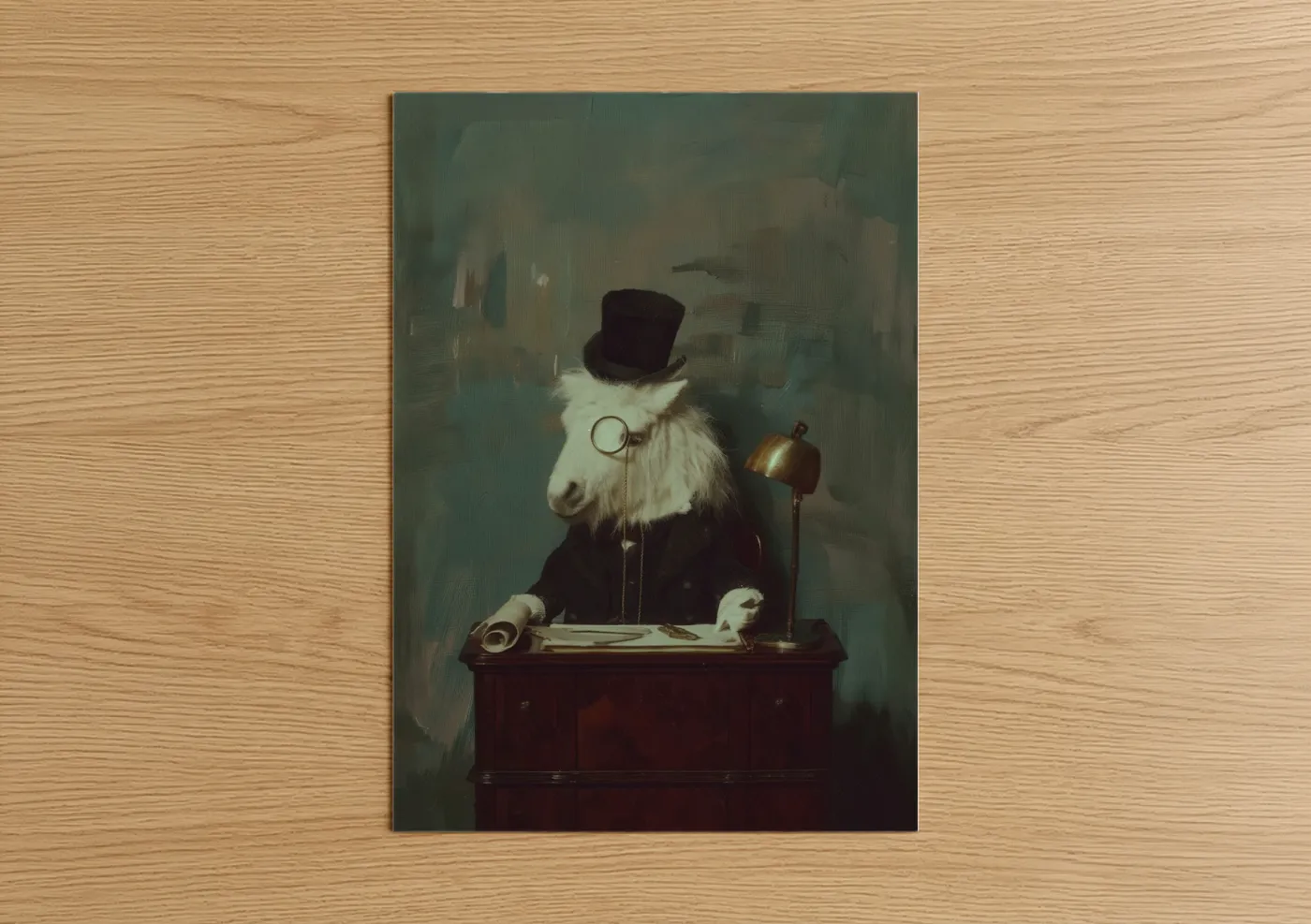 Dapper Miniature Horse Vintage Portrait Wall Art