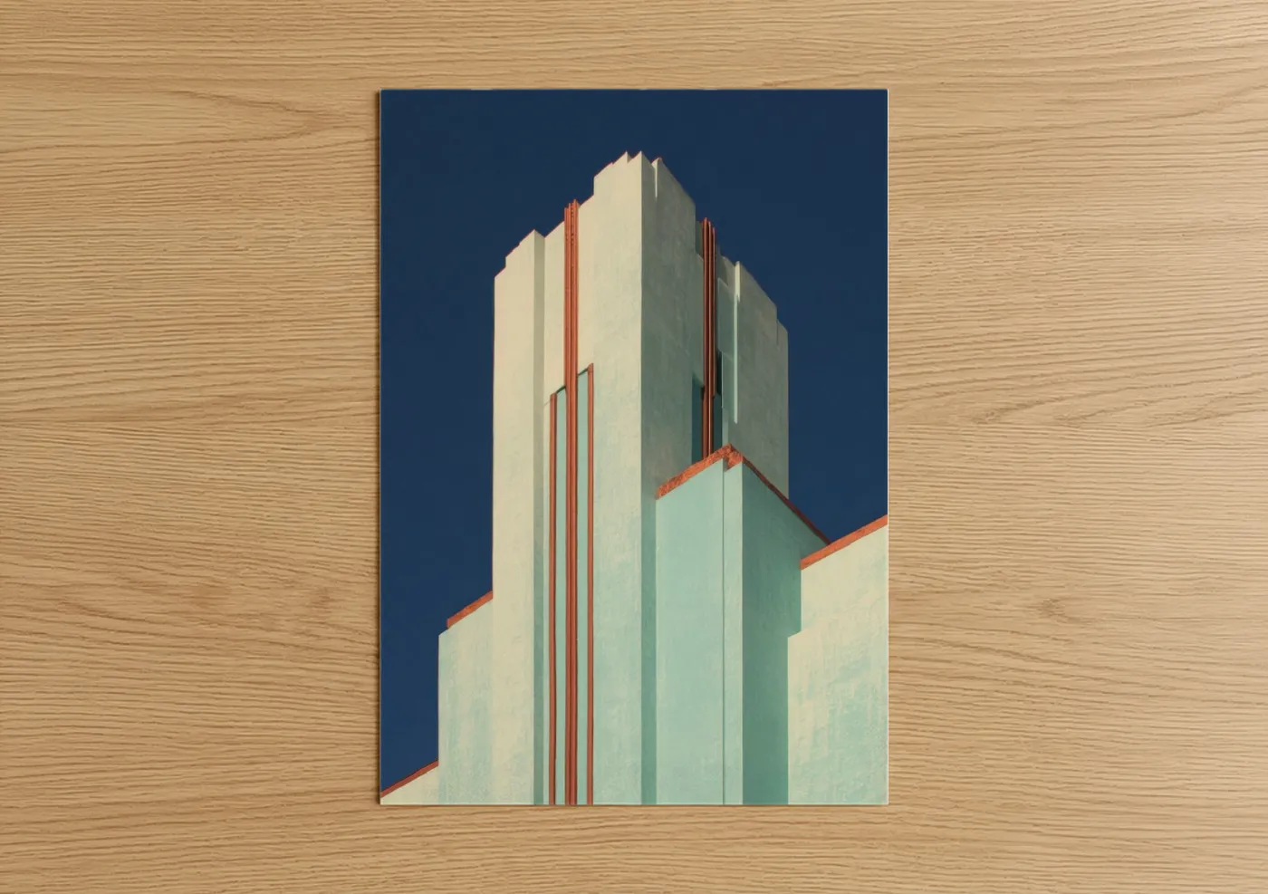 Retro Tower Art Deco Architecture Wall Art