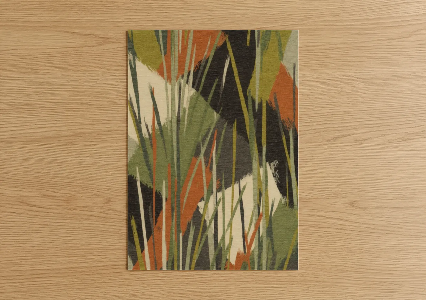 Abstract Autumn Grass Artistic Print Wall Art