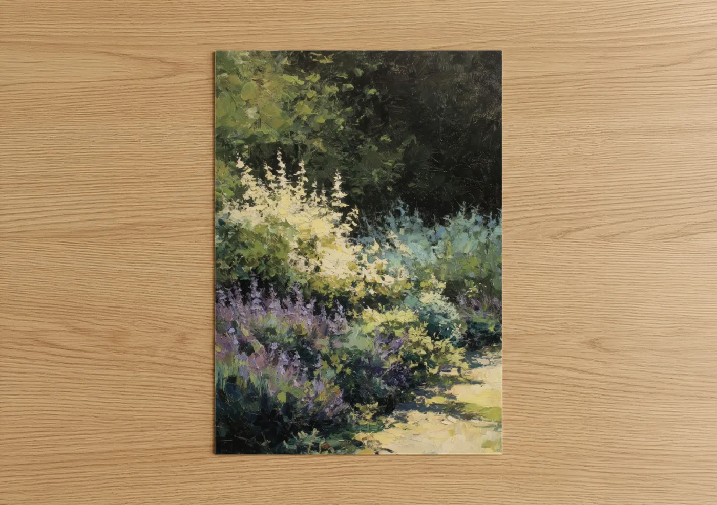 Lavender Garden Path Impressionist Wall Art