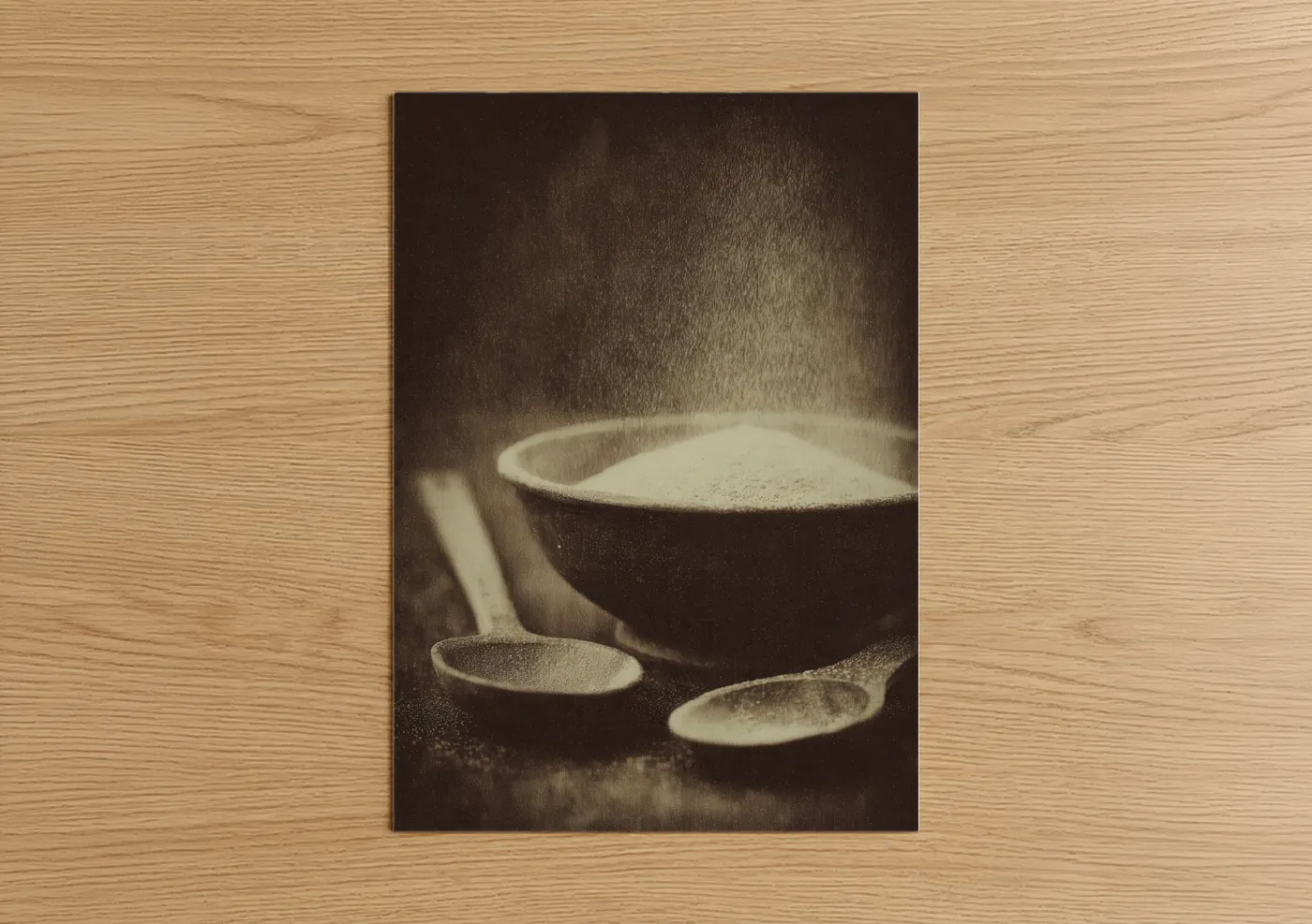 Vintage Baking Flour Dusting Still Life Wall Art