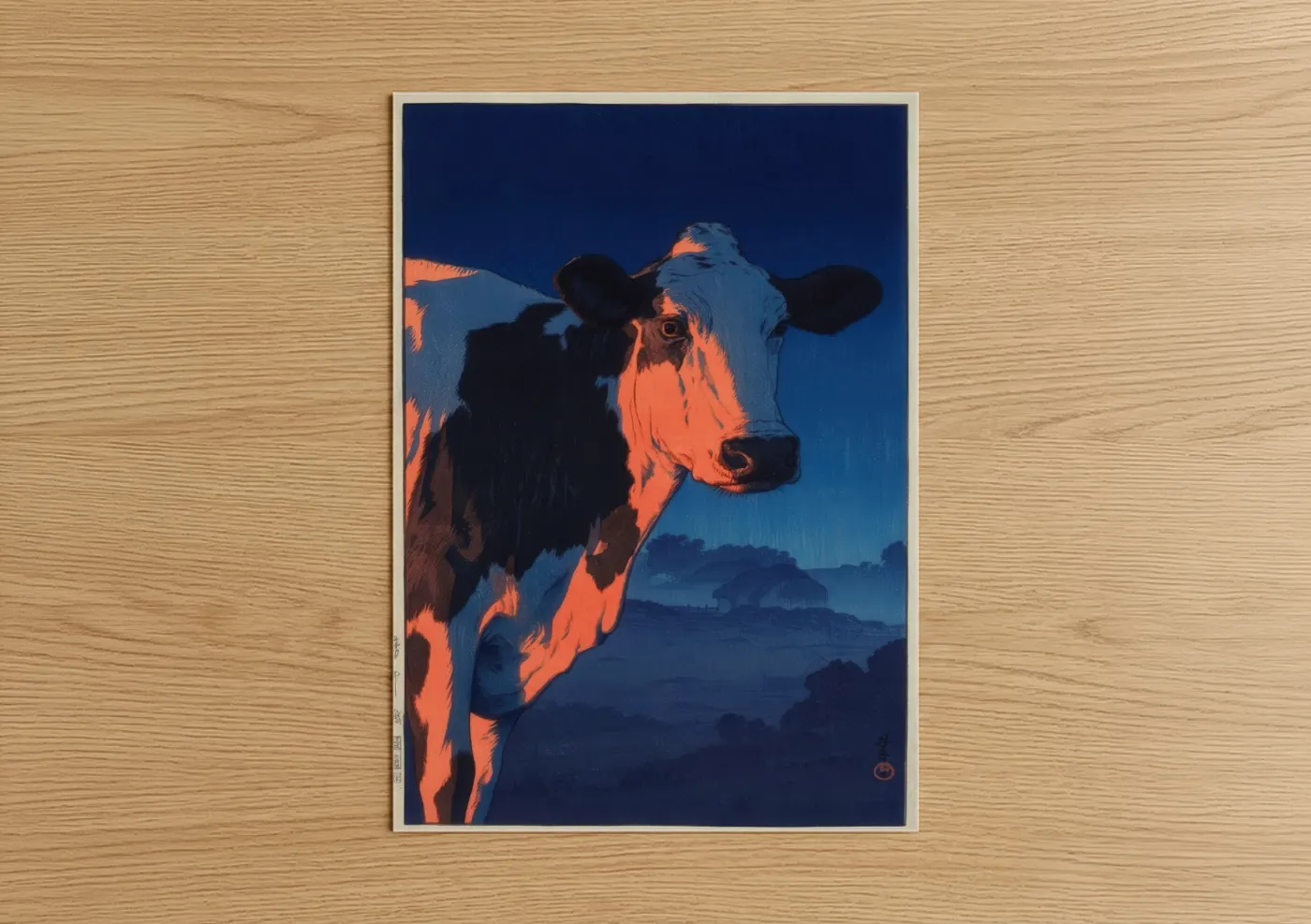 Neon Jersey Cow Pop Wall Art