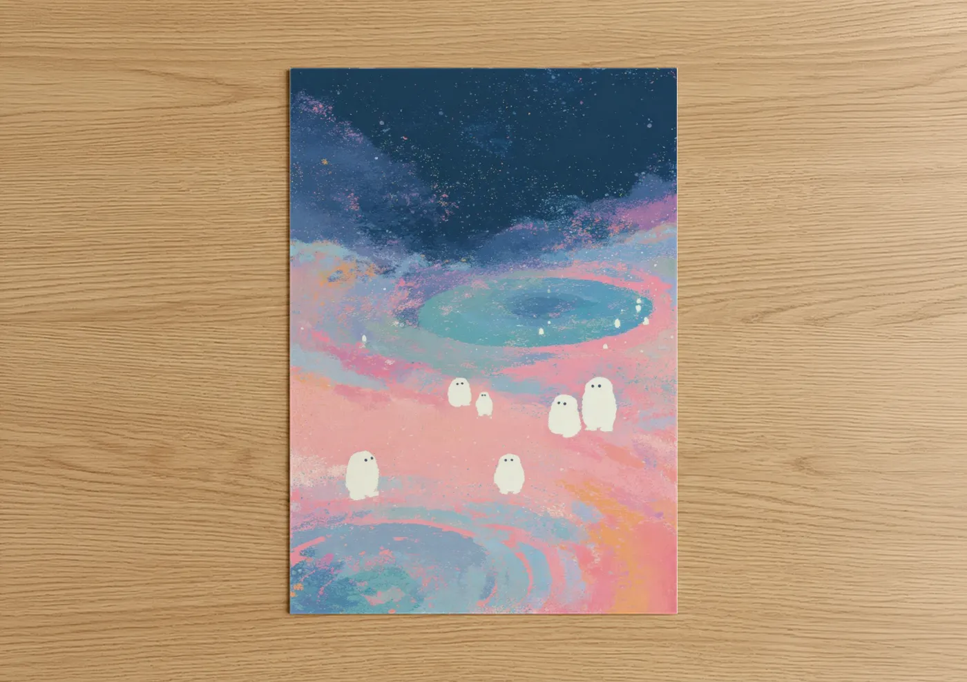 Cosmic Visitors Alien Dreamscape Wall Art