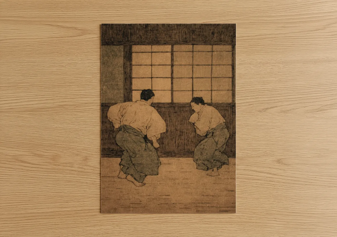 Traditional Sumo Wrestling Match Wall Art