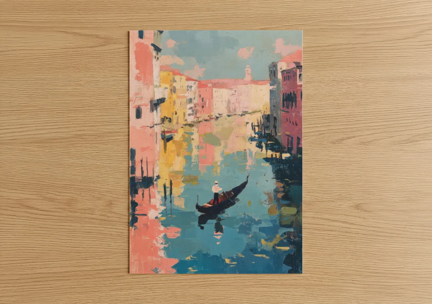 Venetian Gondola Impressionist Wall Art