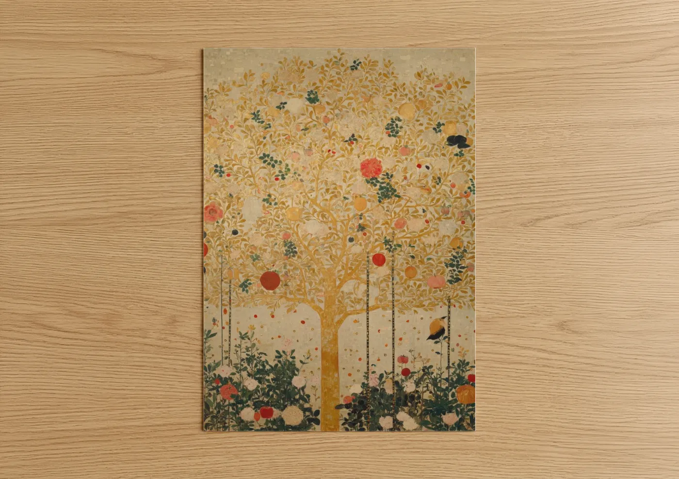 Golden Orchard Tree Christian Spiritual Wall Art