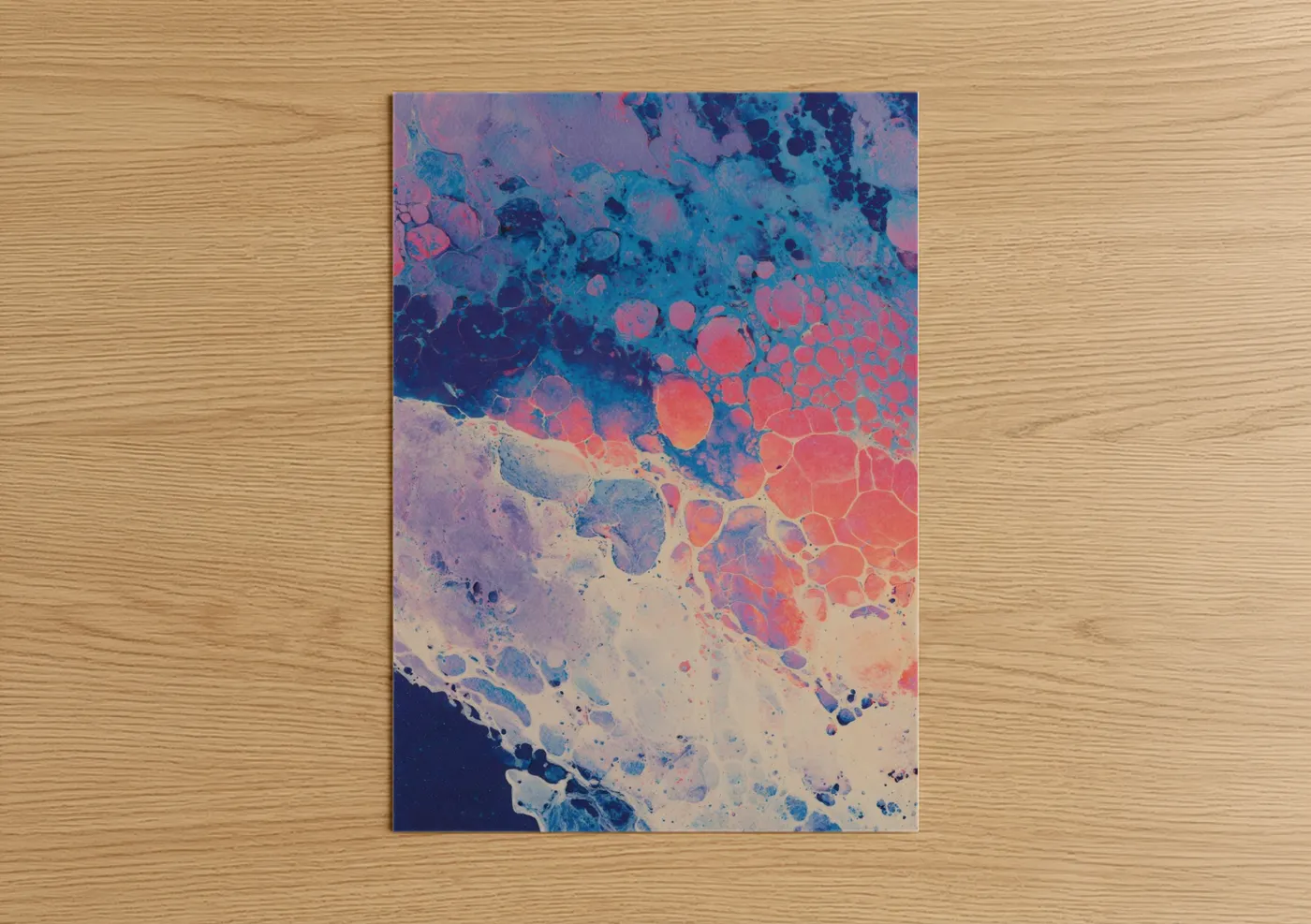 Coral Reef Dream Abstract Watercolor Wall Art