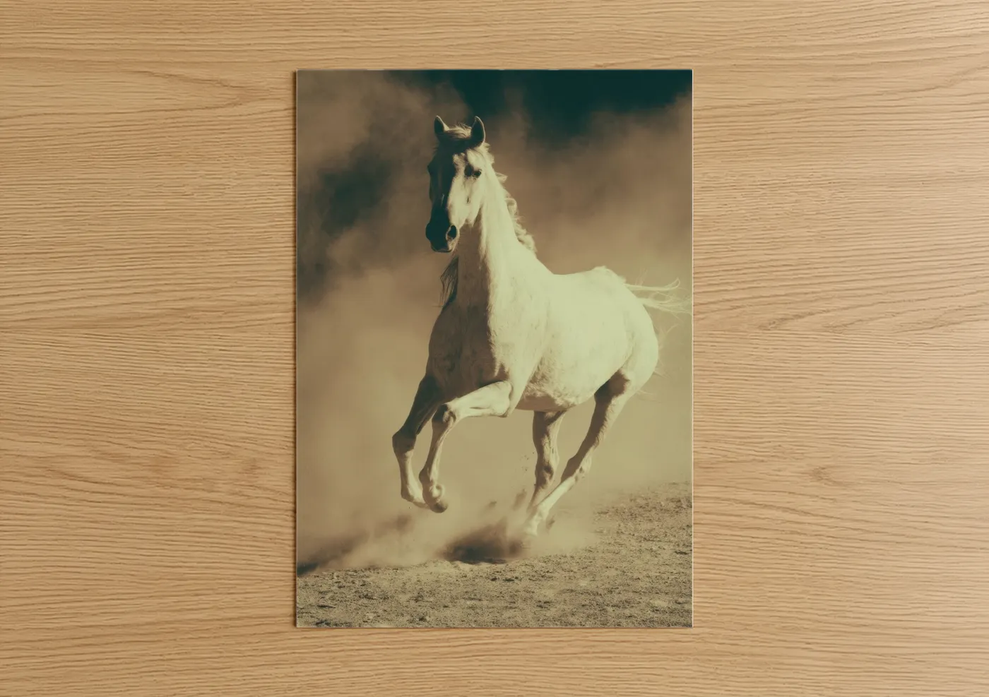 Arabian Horse Desert Dust Portrait Wall Art